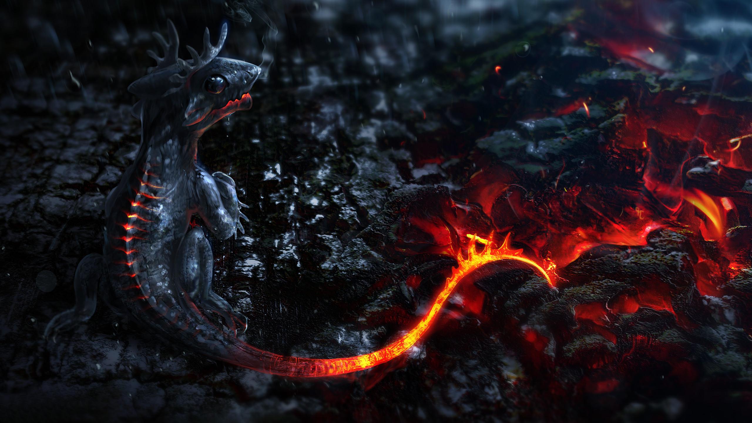 2560x1440 Ender Dragon Wallpaper