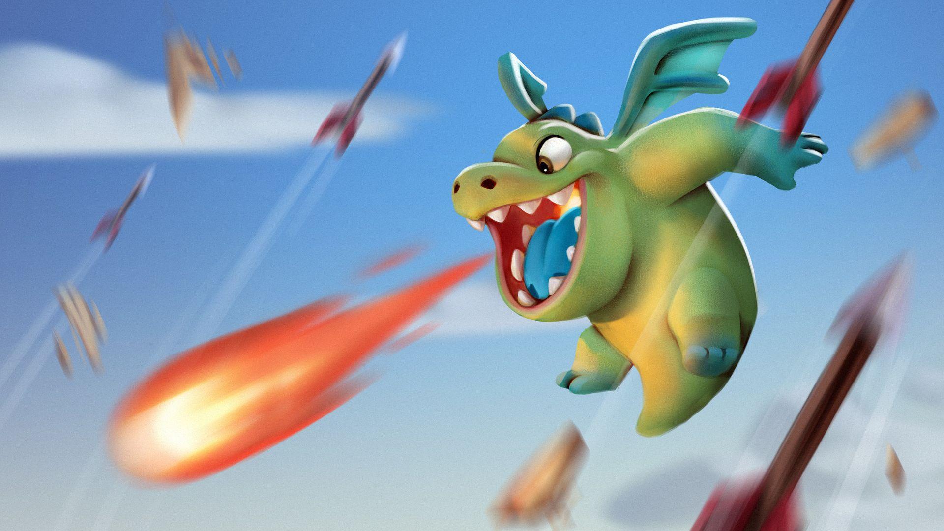 1920x1080 Desktop Wallpaper Baby Dragon, Firing, Fly, Art, HD Image, Picture, Background, W3avkm