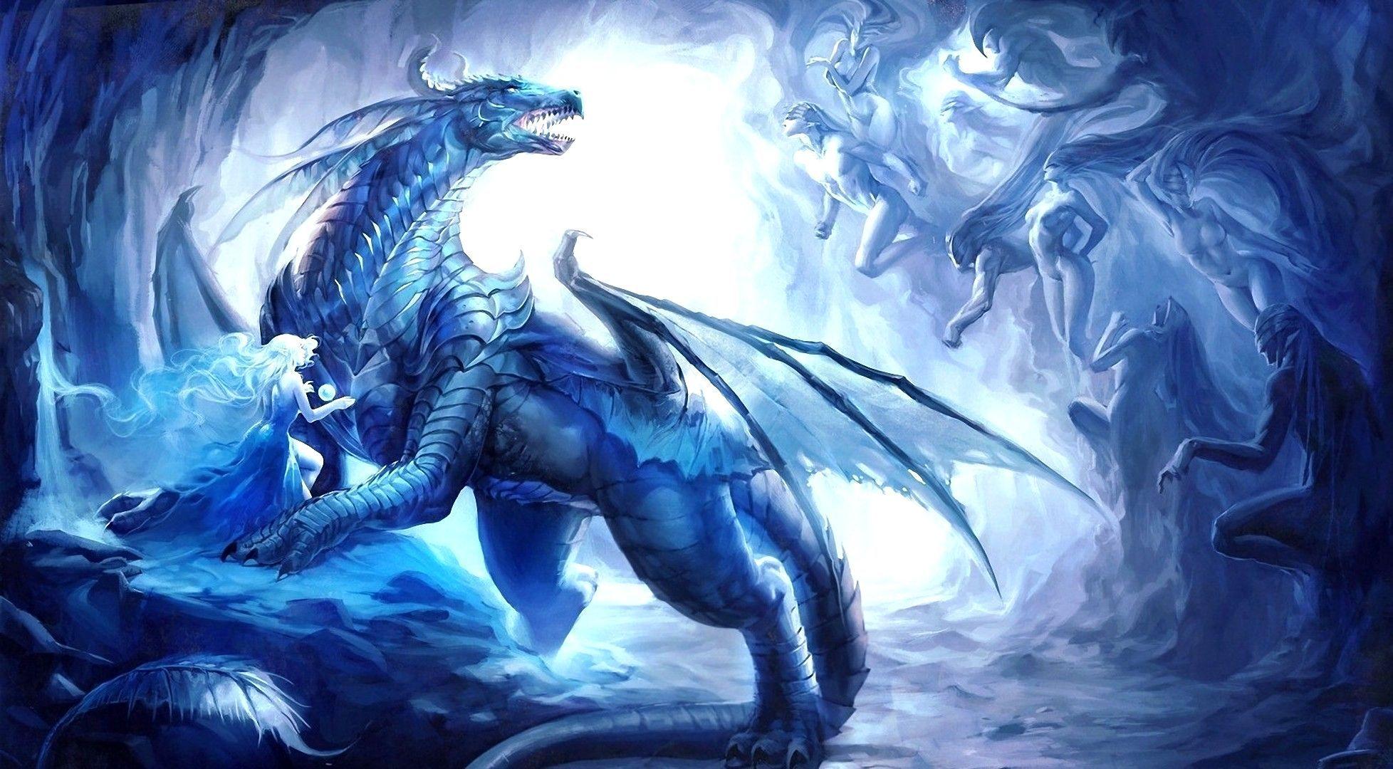1956x1080 Frost Dragon Wallpaper