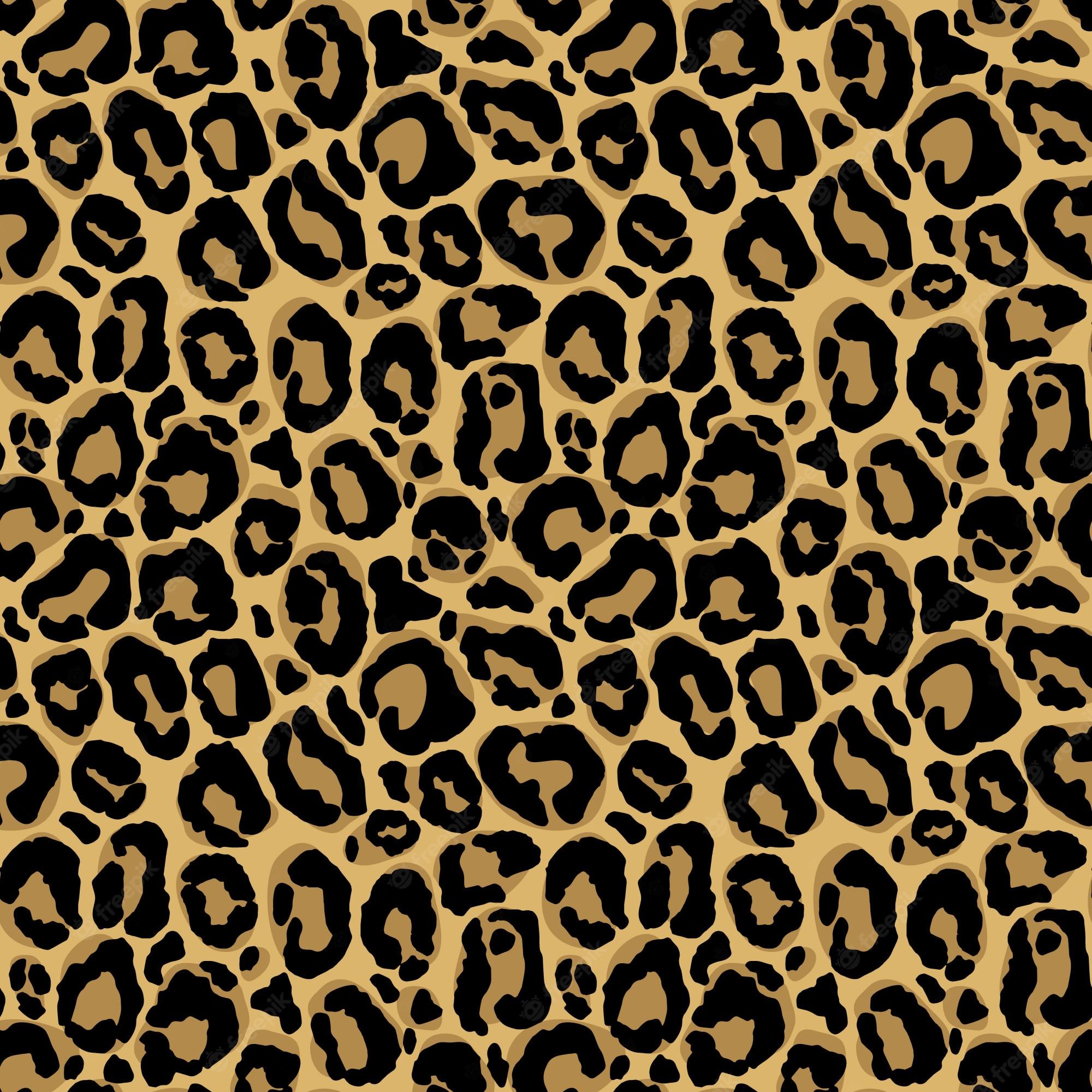 2000x2000 Premium Vector. Animal print. seamless pattern with leopard fur texture. repeating wrapping paper, wallpaper or scrapbooking