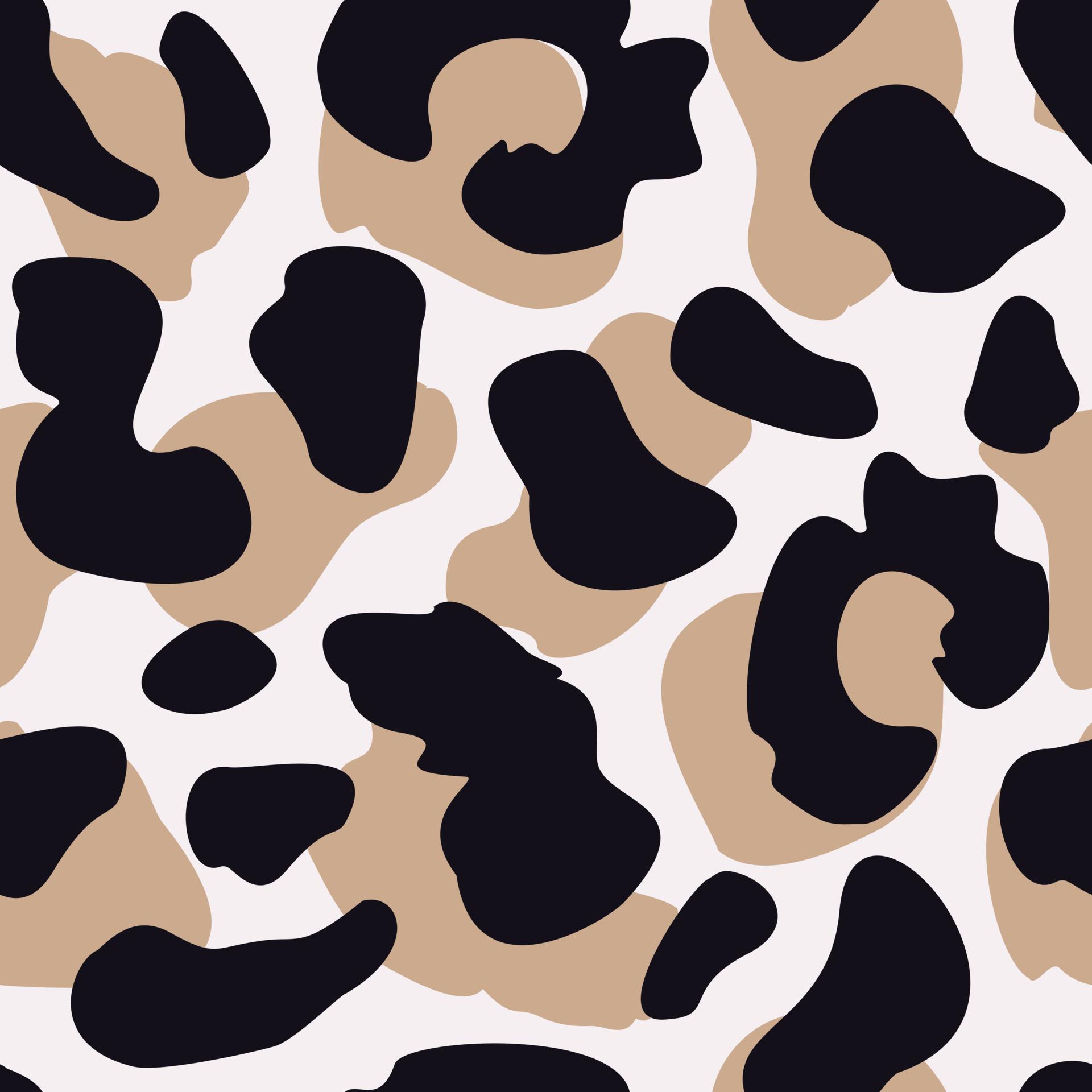 1920x1920 Leopard skin seamless pattern. Animal fur wallpaper. Wild african cats repeat illustration. Abstract cheetah skin backdrop