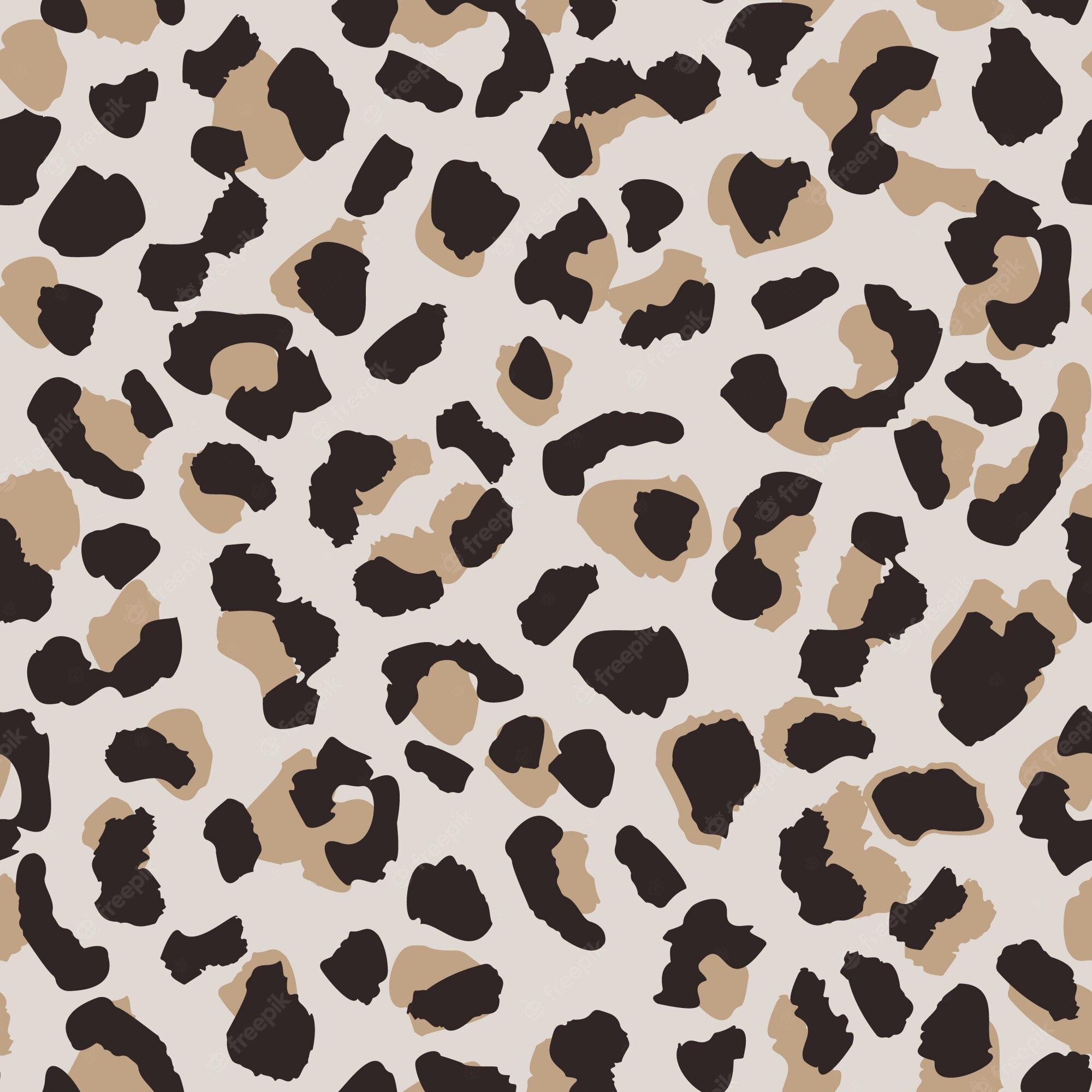 2000x2000 Premium Vector. Abstract leopard skin seamless pattern