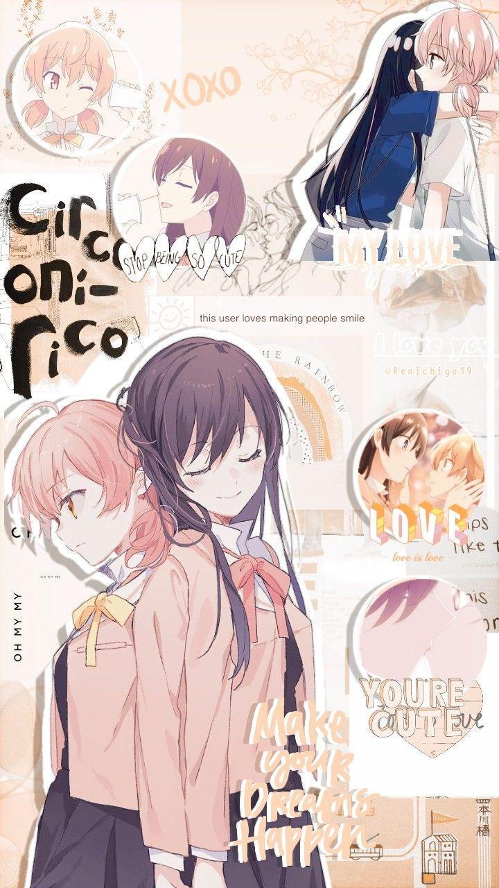 720x1280 Yagate Kimi ni Naru. Casais românticos de anime, Casais lésbicos fofos, Anime
