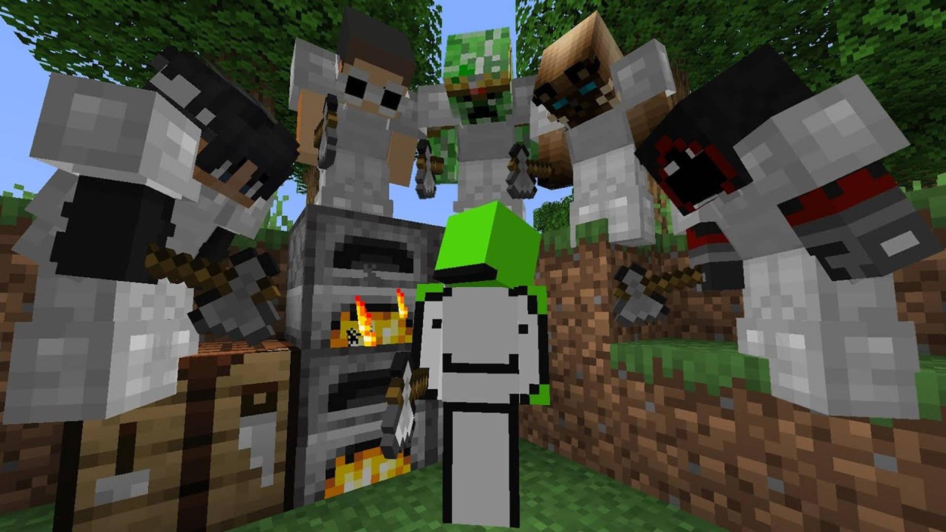 1920x1080 Download Minecraft Dream Speedrunner Vs 5 Hunter Wallpaper