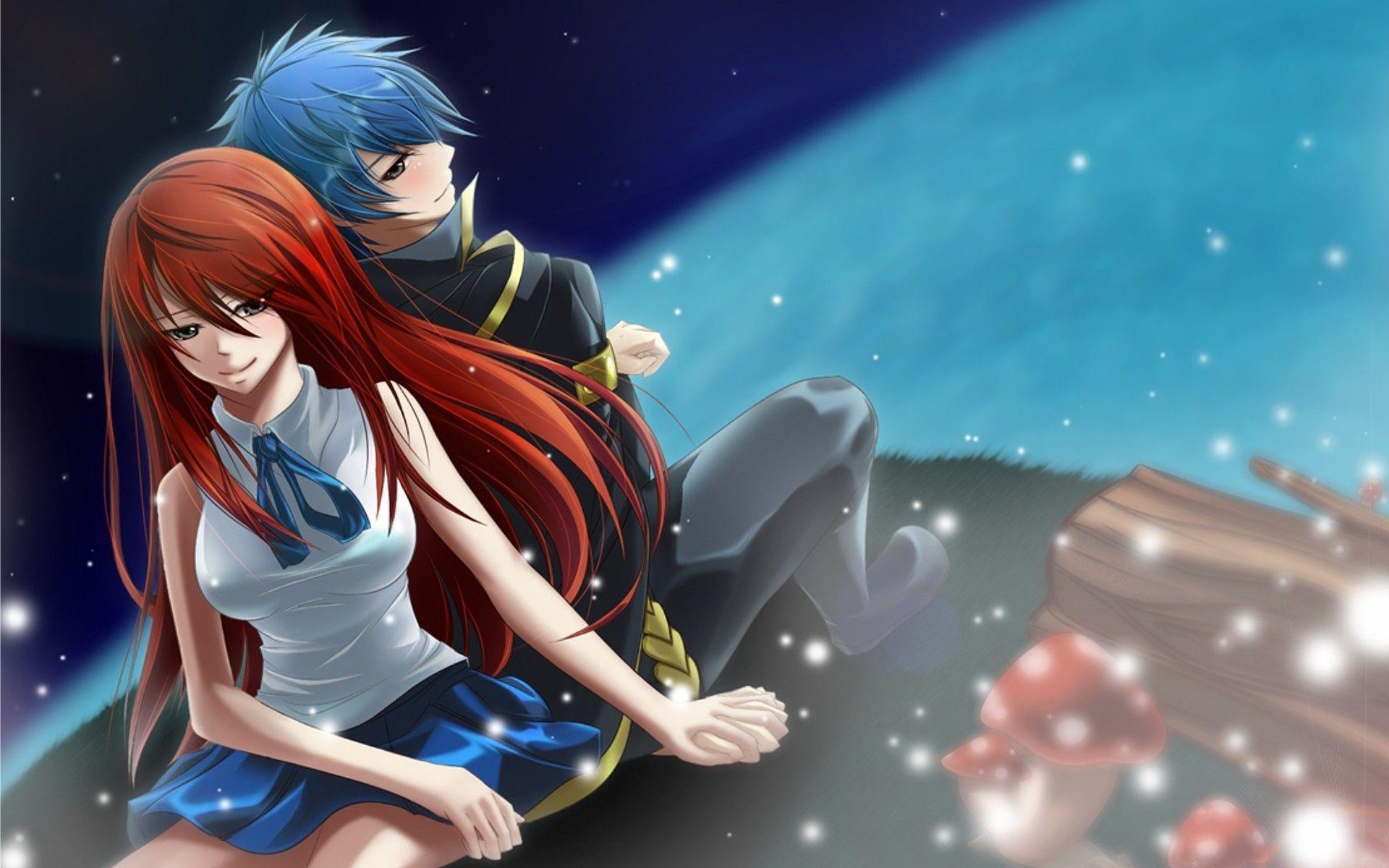 1920x1200 fairy tail wallpaper, cartoon, anime, cg artwork, brown hair, sky