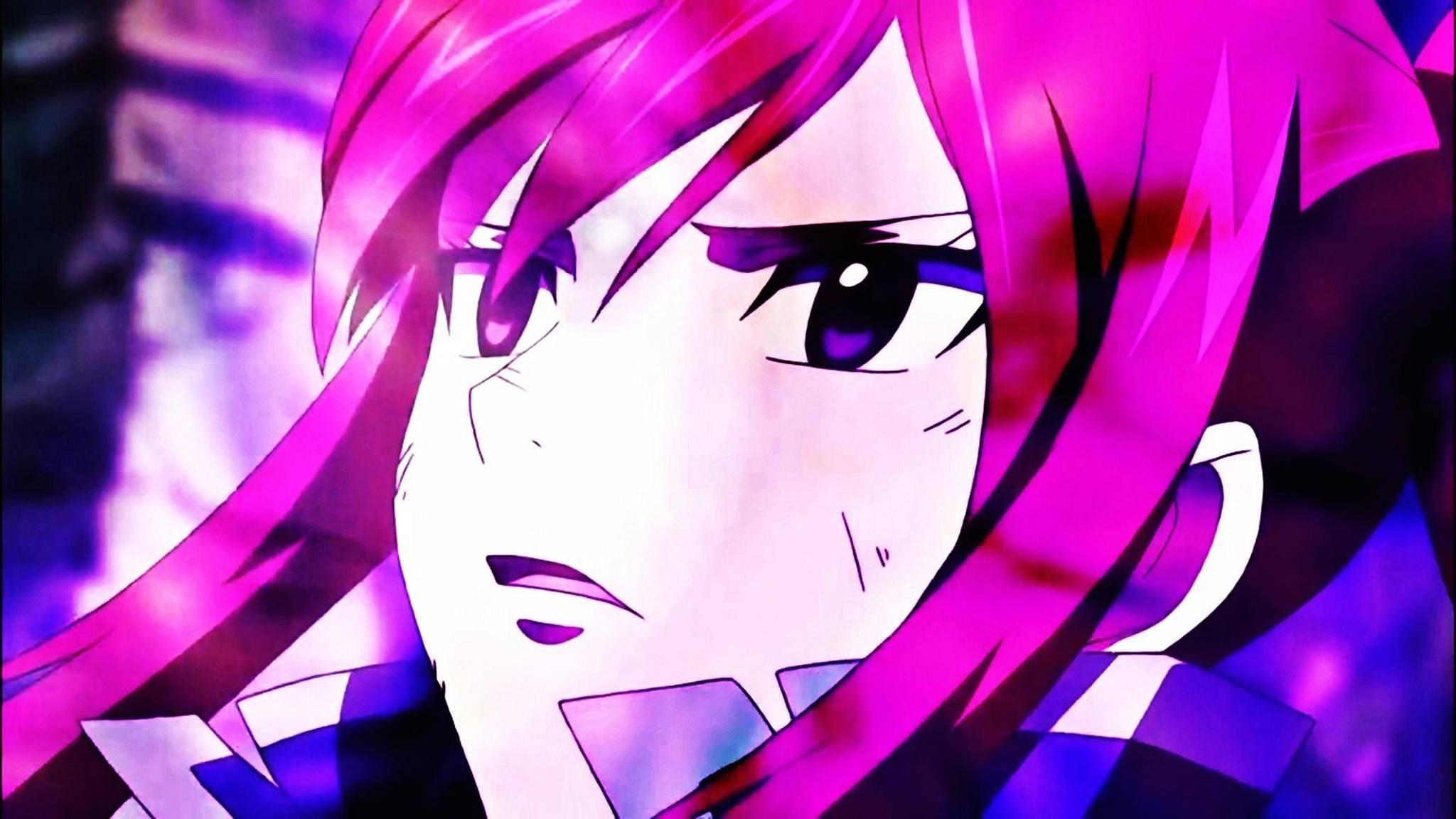 2048x1152 Download Pink Anime Aesthetic Erza Scarlet Wallpaper