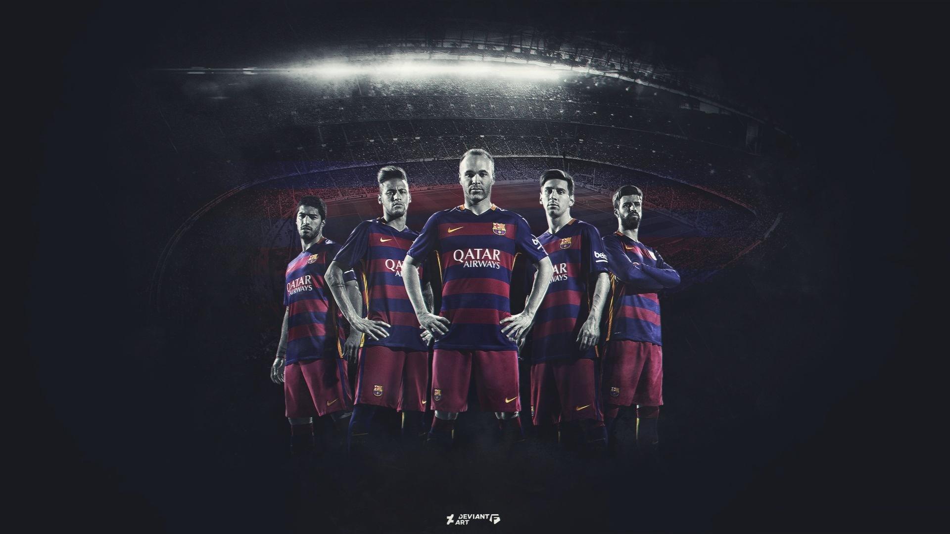 1920x1080 Wallpaper. Sports. photo. picture. Barcelona, team, the dark background, football, leopard