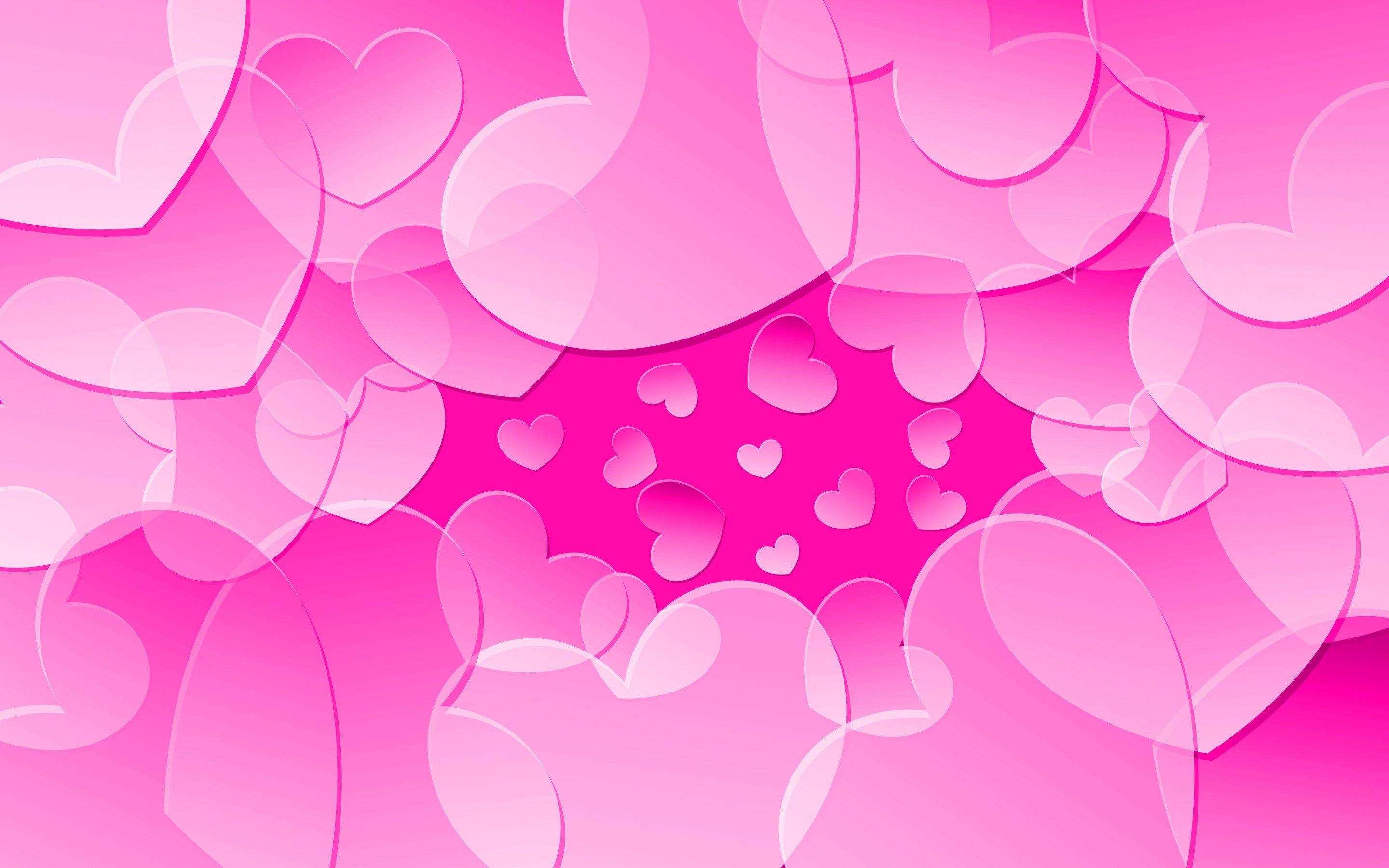 Hình nền trái tim màu hồng 2880x1800