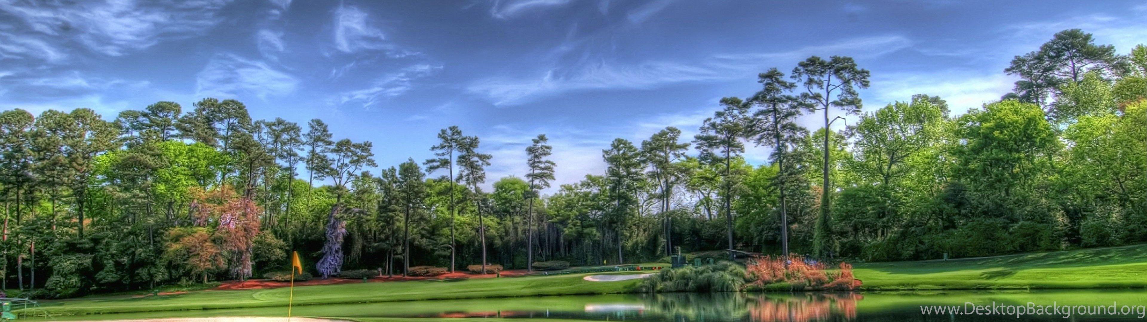 3840x1080 4K Ultra HD Golf Course Wallpaper HD, Desktop Background