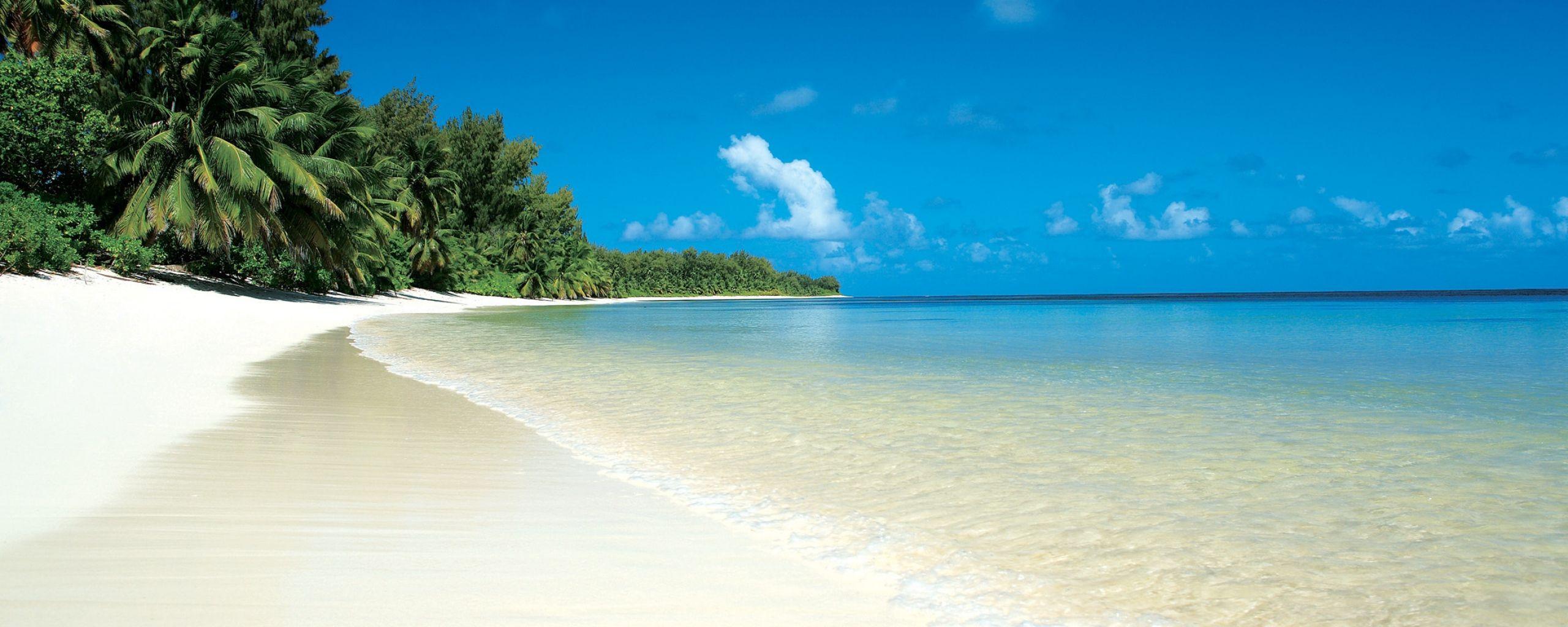 2560x1024 Dual Screen Wallpaper Beach