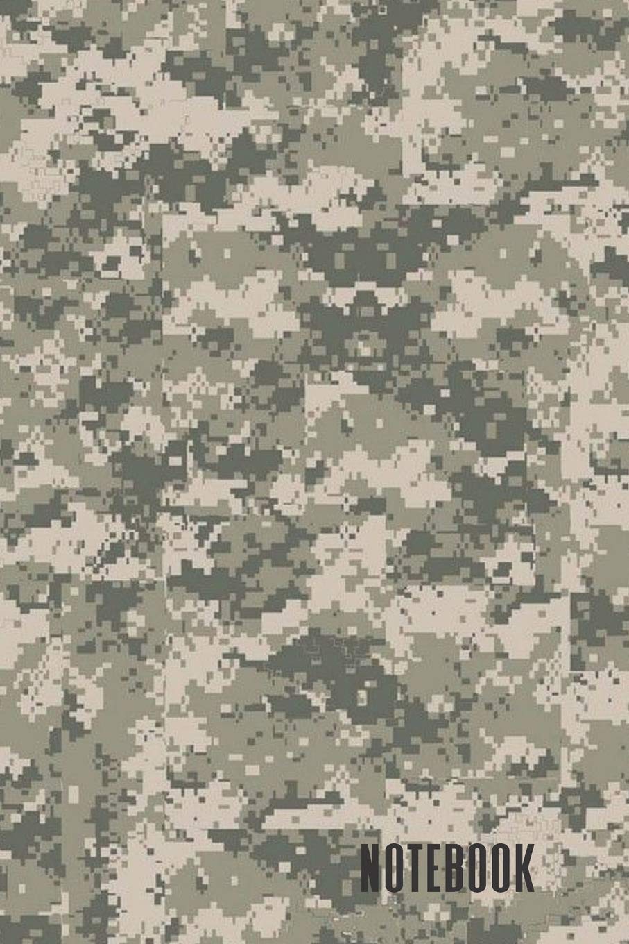 907x1360 Notebook: A Cool Modern Military Desert Digital Camo Camouflage Book For Taking Notes And Making Lists For Home Or Work Organization. A Blank 6x9. 120 Pages For Writing Ideas, Notes