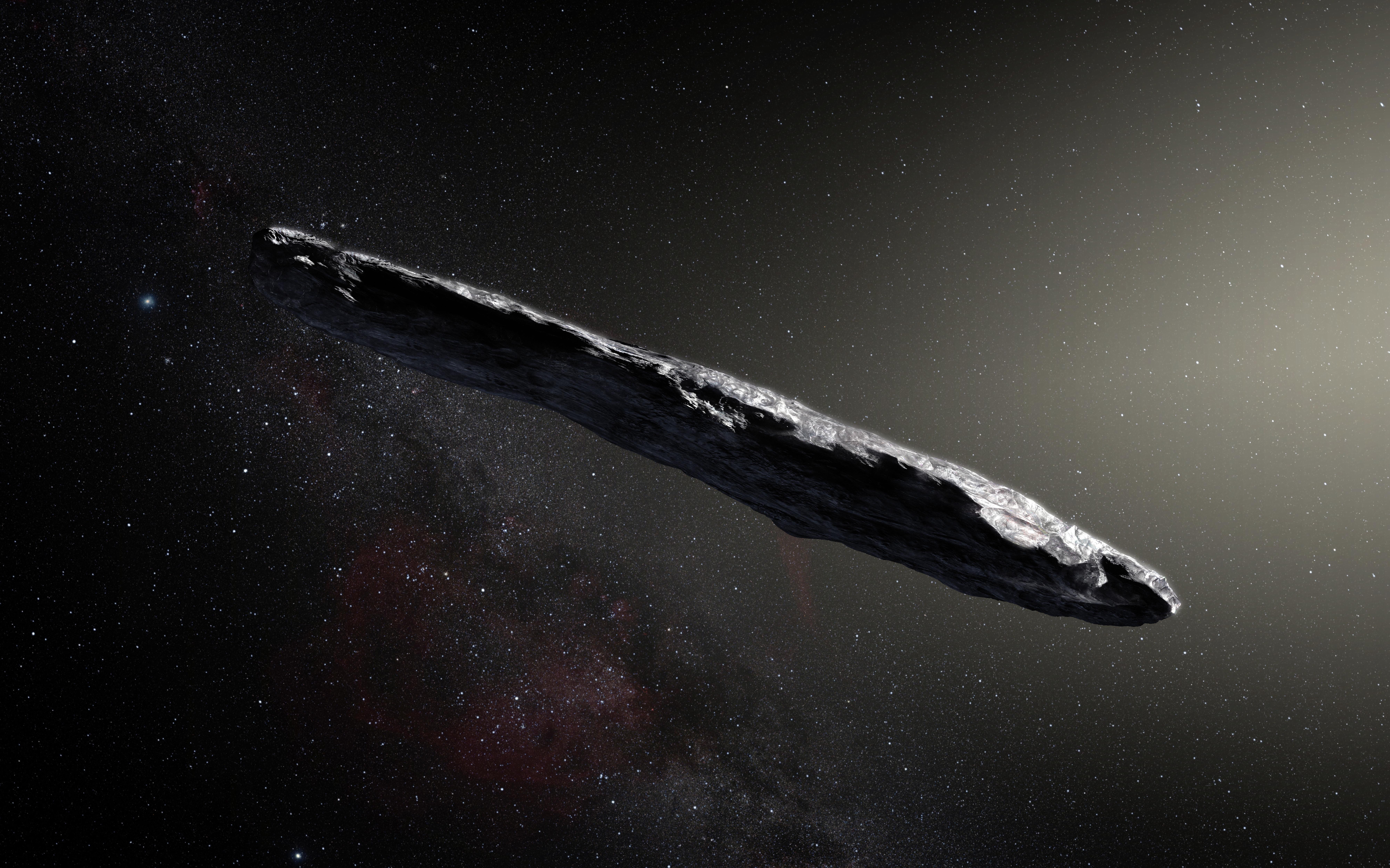 8000x5000 Artist's impression of the interstellar asteroid `Oumuamua