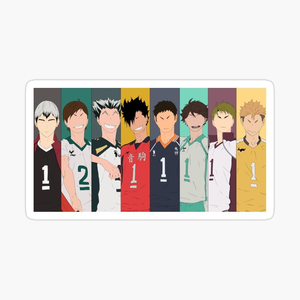 1000x1000 Haikyuu!! Captains painting Poster