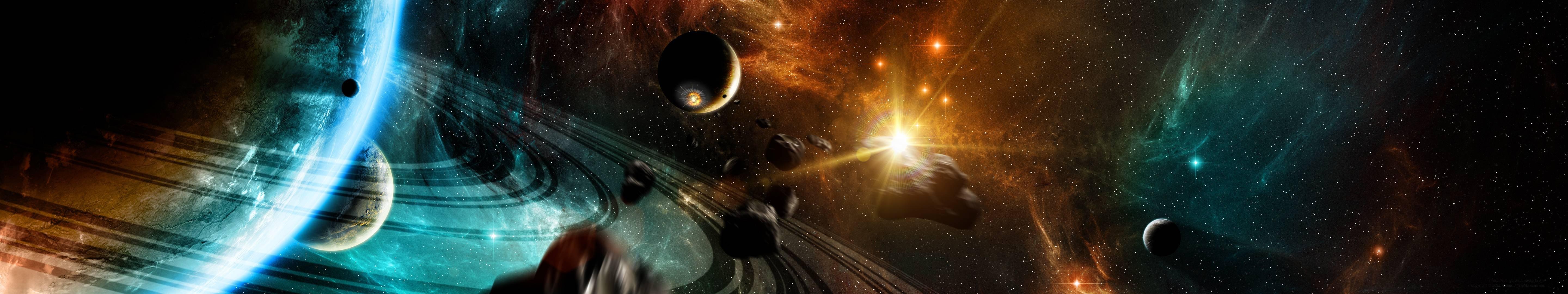 5760x1080 triple, Monitor, Multi, Screen, Multiple, Space, Espace Wallpaper HD / Desktop and Mobile Background