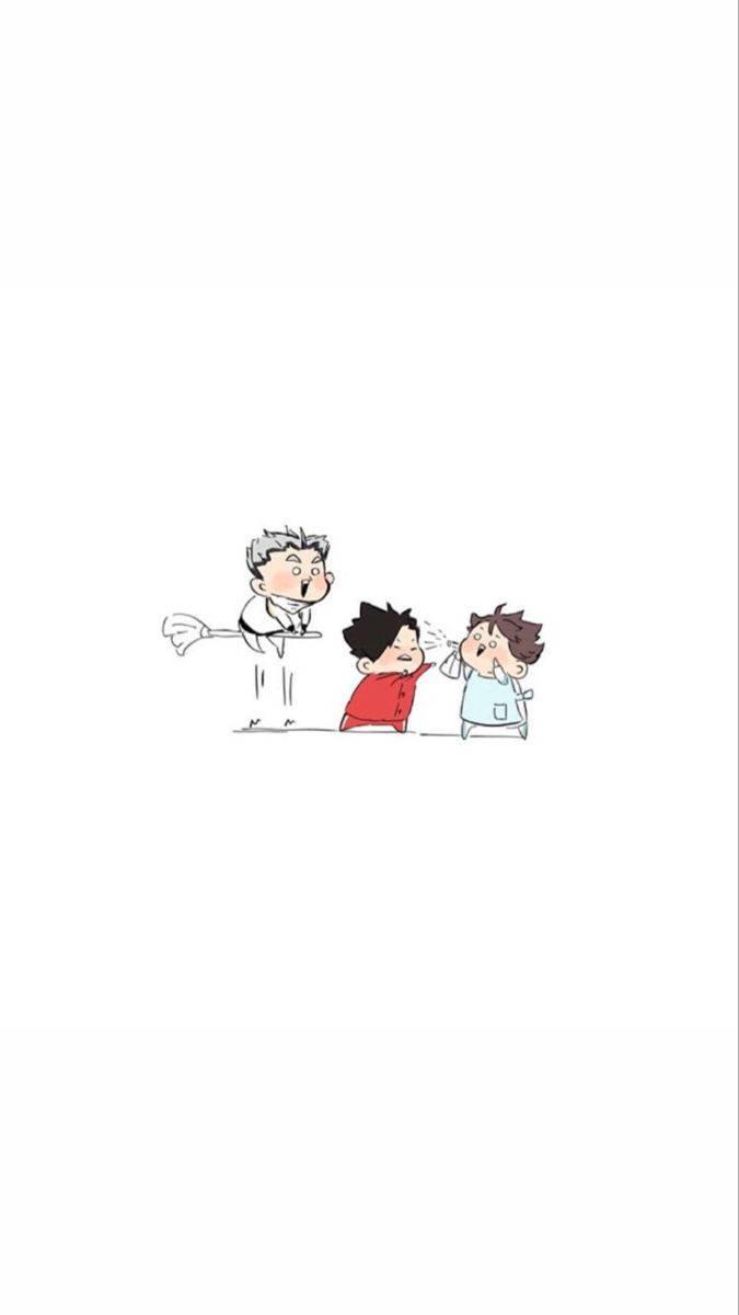 675x1200 Download Chibi Haikyuu Captains Wallpaper