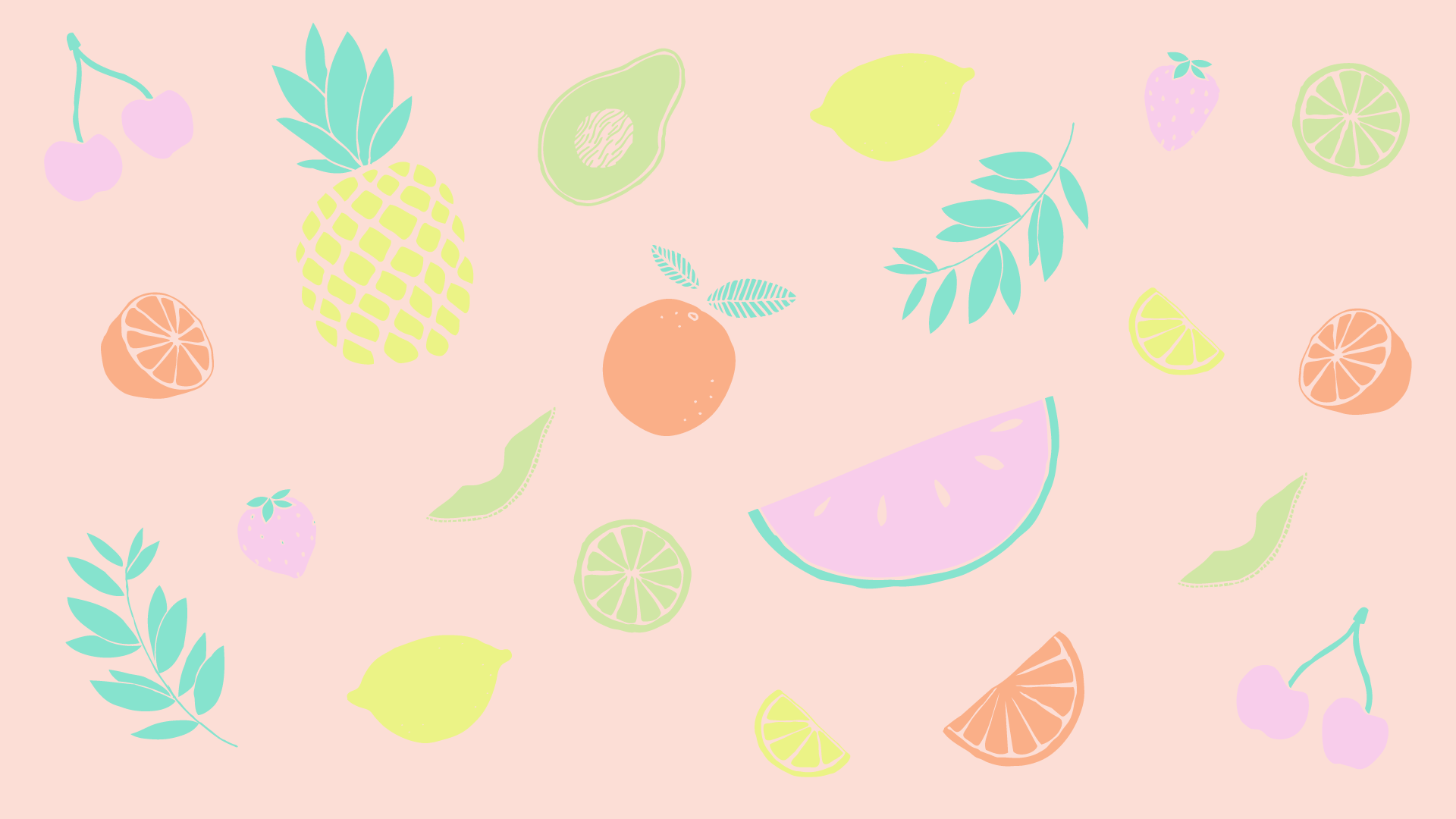 1920x1080 Desktop Summer Fruits Wallpaper