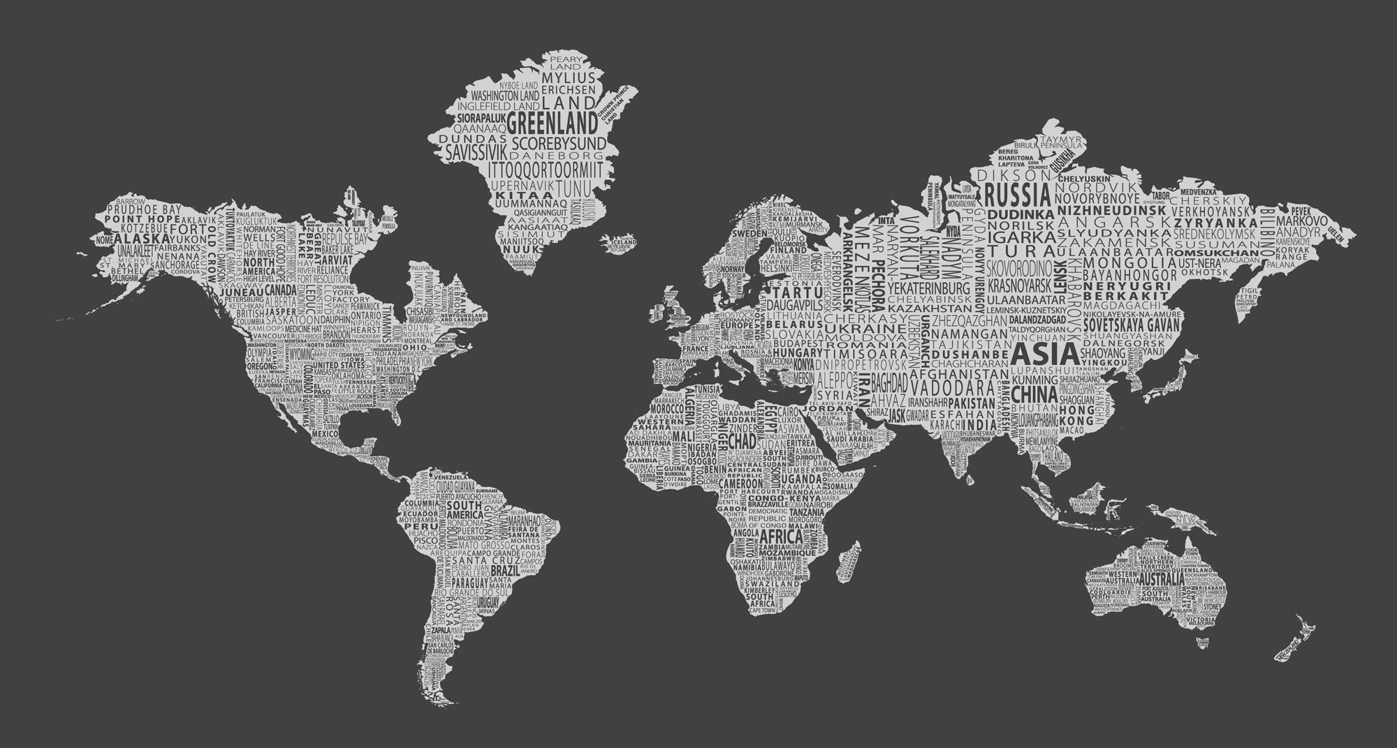 Gray World Map Wallpapers - Top Free Gray World Map Backgrounds ...