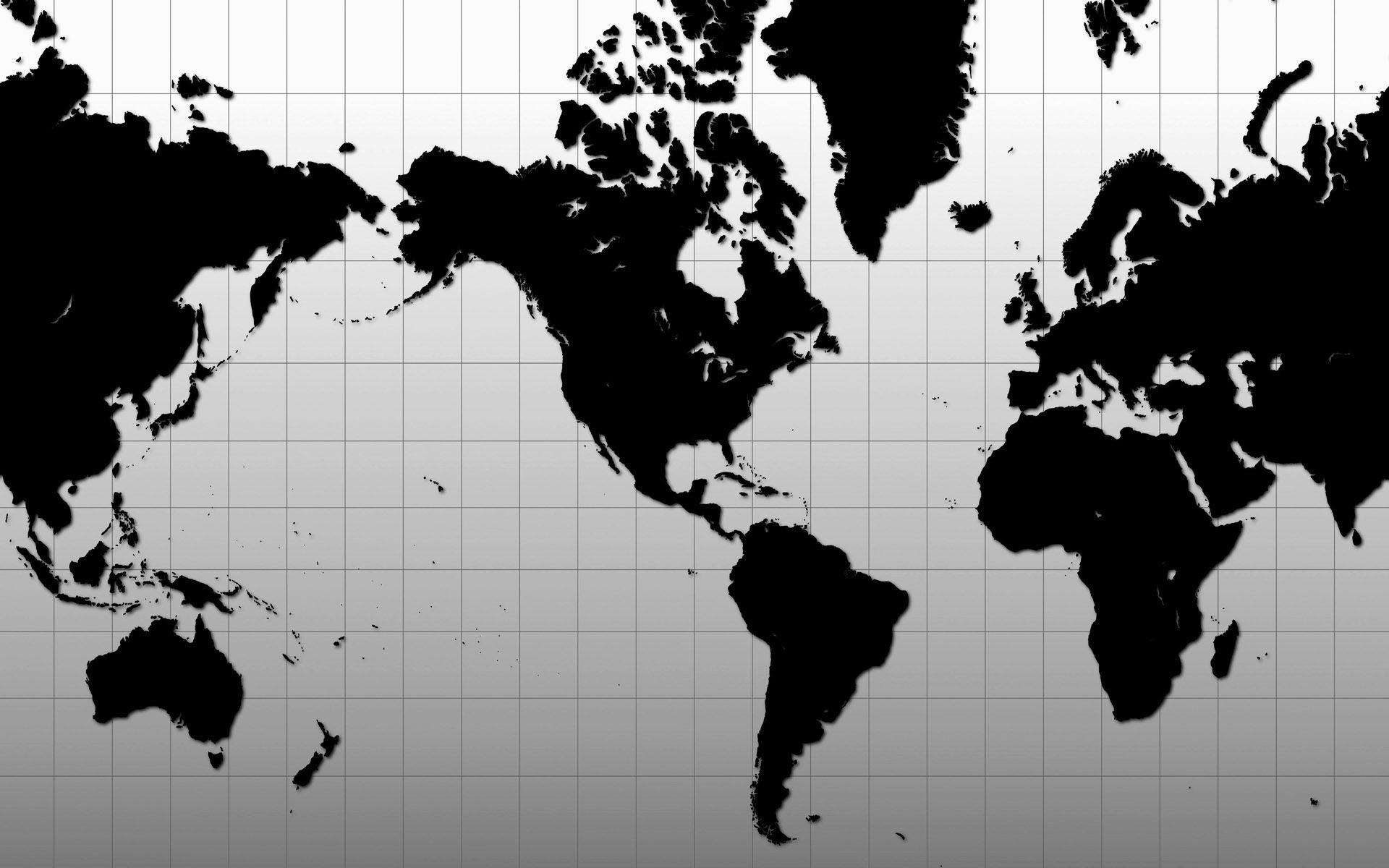 Gray World Map Wallpapers - Top Free Gray World Map Backgrounds ...