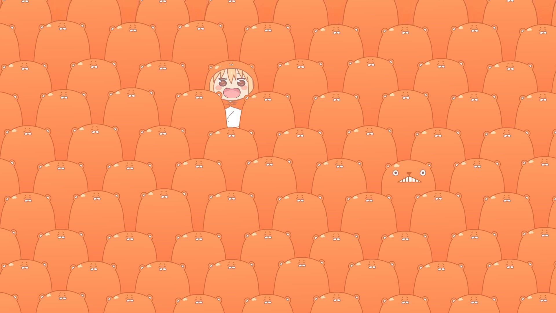 1920x1080 Group Of Orange Cat Digital Wallpaper #Anime Himouto! Umaru Chan Umaru Doma P #wallpaper #hdwallp. Himouto Umaru Chan, Cute Laptop Wallpaper, Anime Wallpaper
