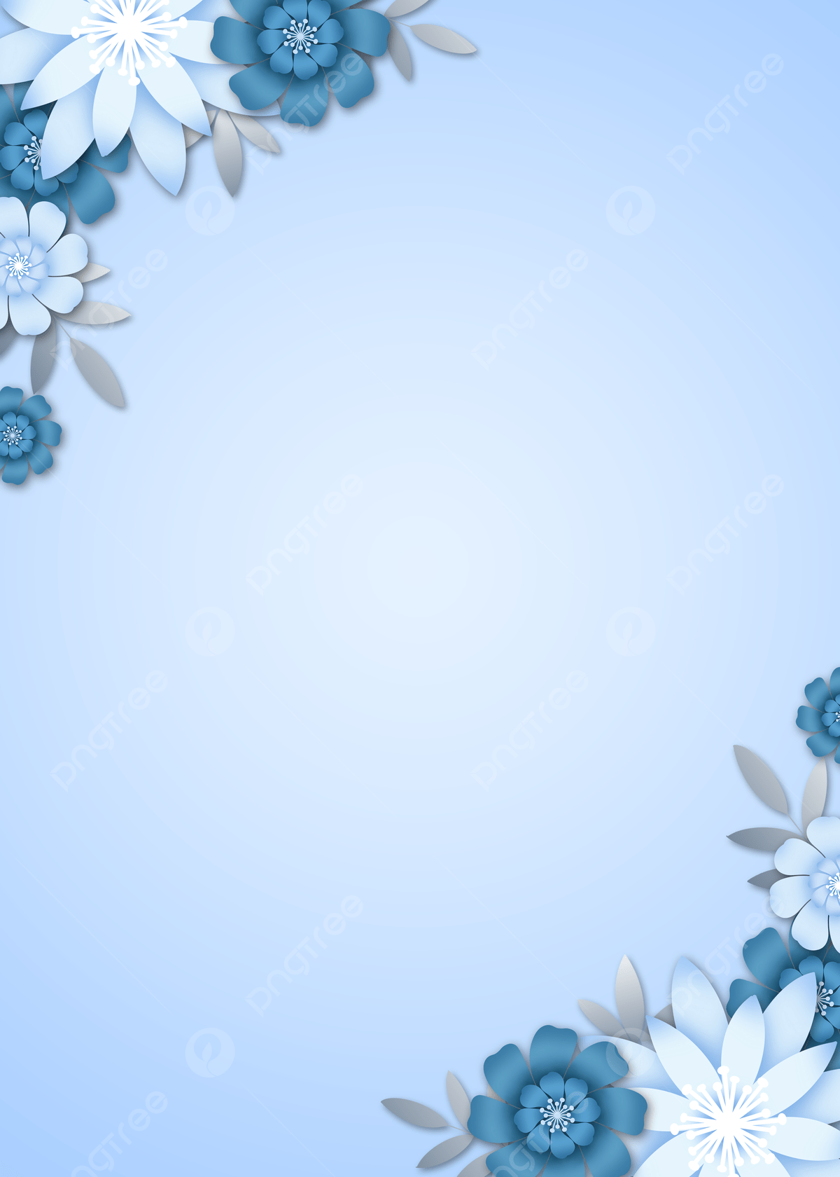 1200x1680 White Blue Flower Mothers Day Flower Background, Mothers Day Flower, Frame, Flowers Background Image for Free Download