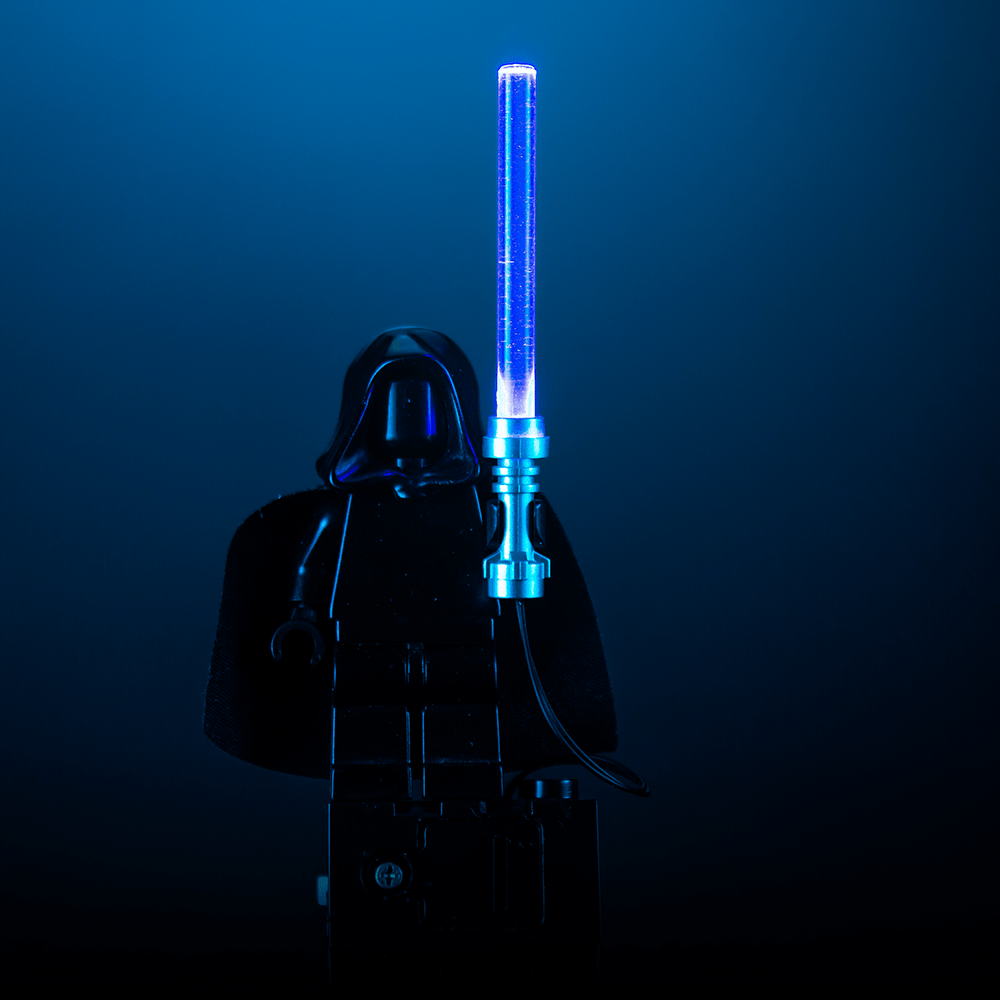 1000x1000 Light Up Minifigure Lightsaber (Blue) LEGO