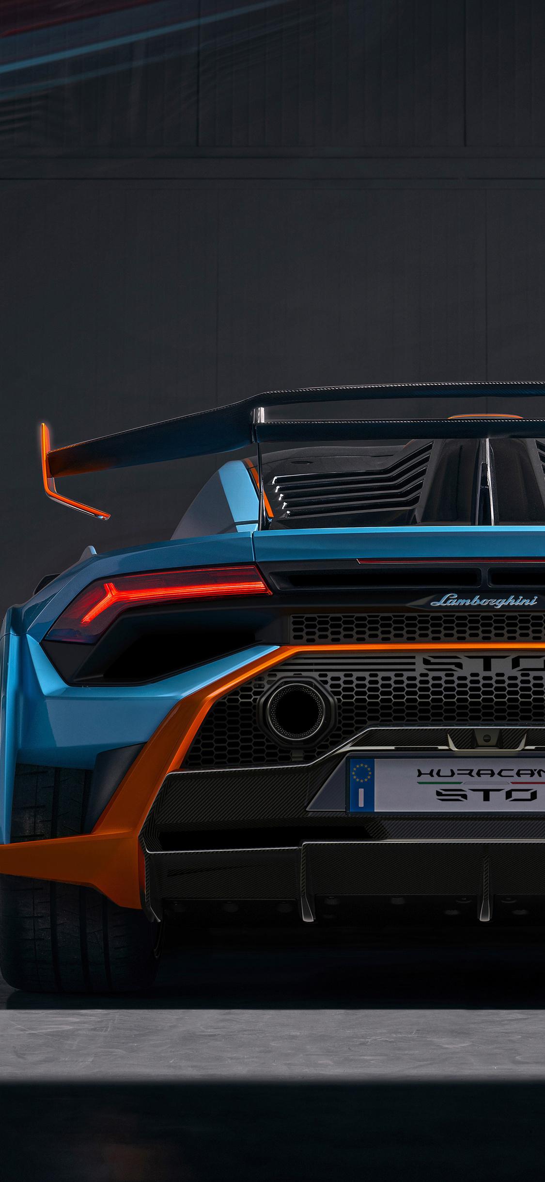 1125x2436 Lamborghini Huracan STO Edition Rear Look 5k iPhone XS, iPhone iPhone X HD 4k Wallpaper, Image, Background, Photo and Picture
