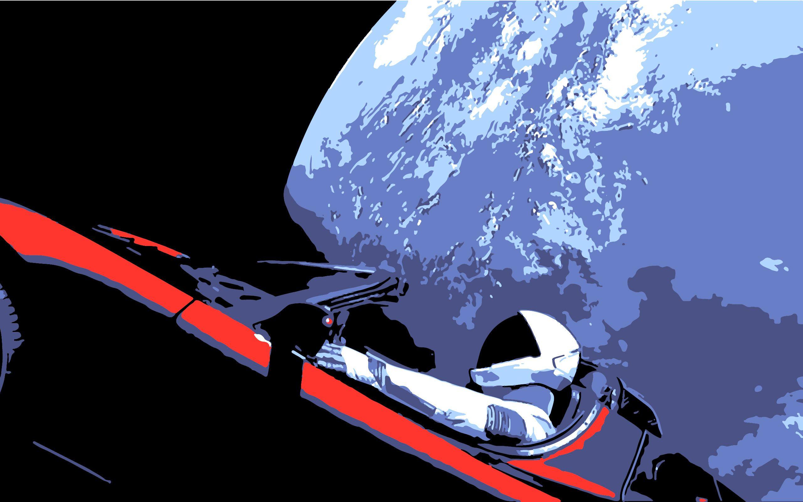 Tesla In Space Wallpapers Top Free Tesla In Space - space background 2 roblox