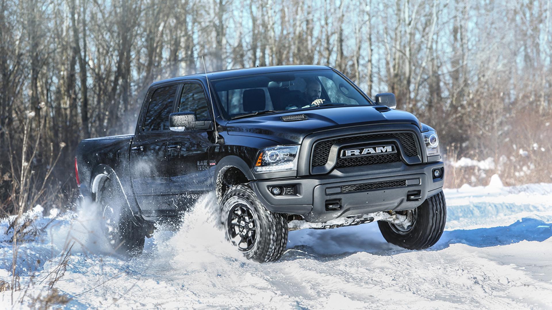 1920x1080 Desktop Wallpaper Dodge 2017 Ram 1500 Rebel Black Crew 1920x1080