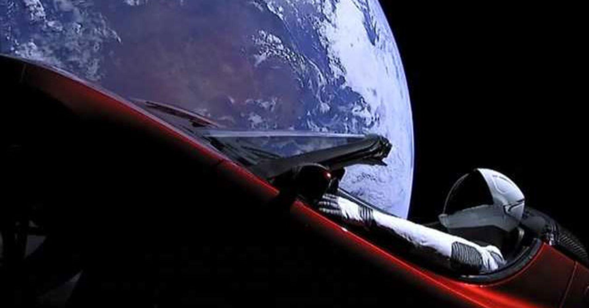 Download Tesla Car In Space Wallpaper Images