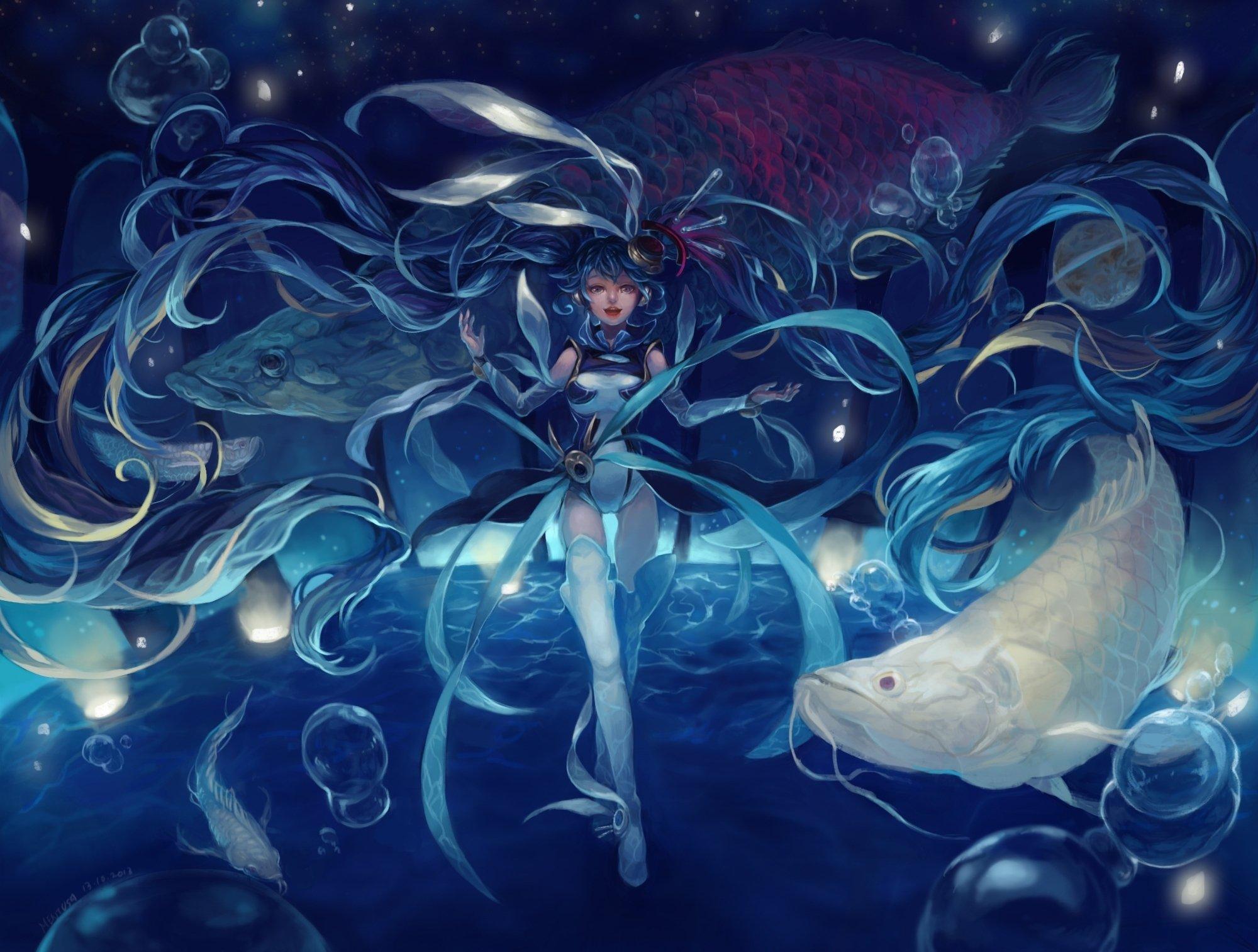 2000x1513 Vocaloid Fantastic world Anime Girls wallpaperx1513