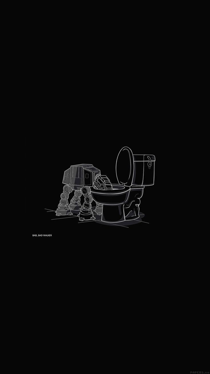 736x1309 Bad Walker Starwars Bw Dark Illust Minimal Art. Wallpaper, Minimal Art, Star Wars