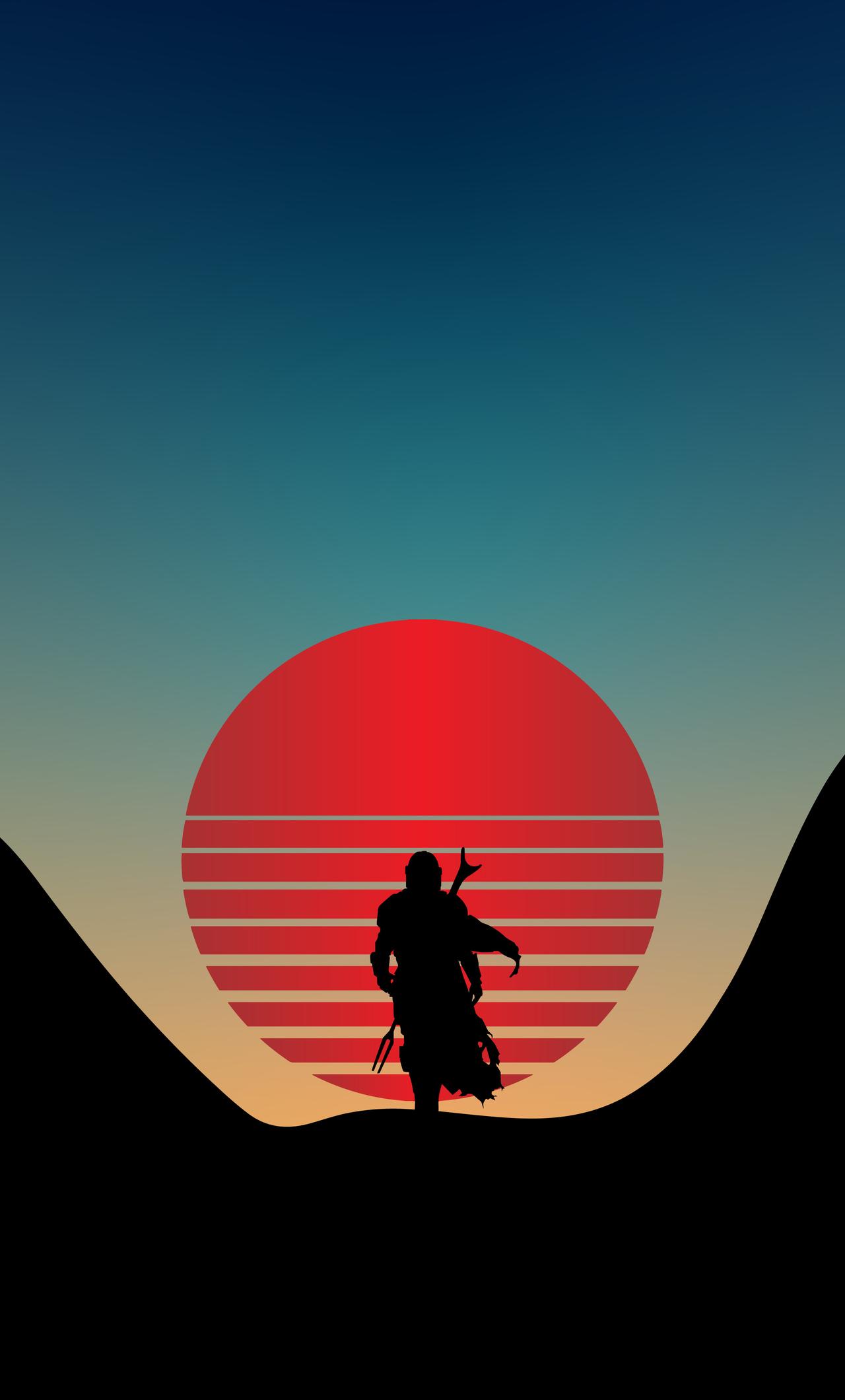 1280x2120 The Mandalorian Star Wars Minimal 4k iPhone HD 4k Wallpaper, Image, Background, Photo and Picture