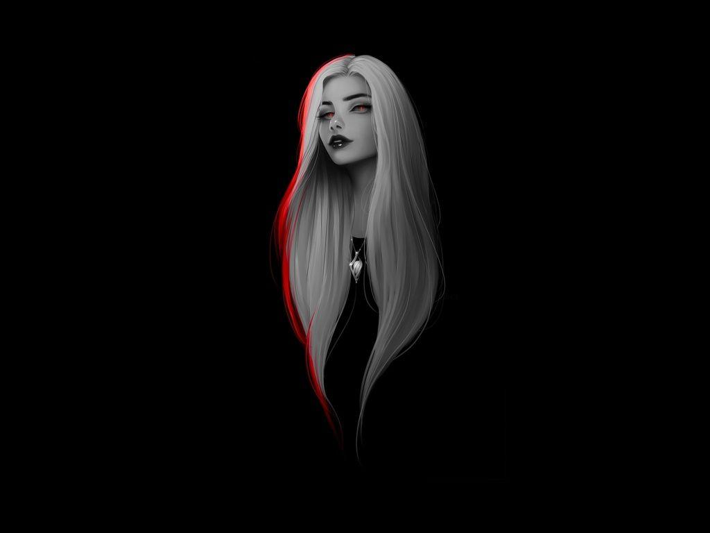 1024x768 Women Minimalist Wallpaper
