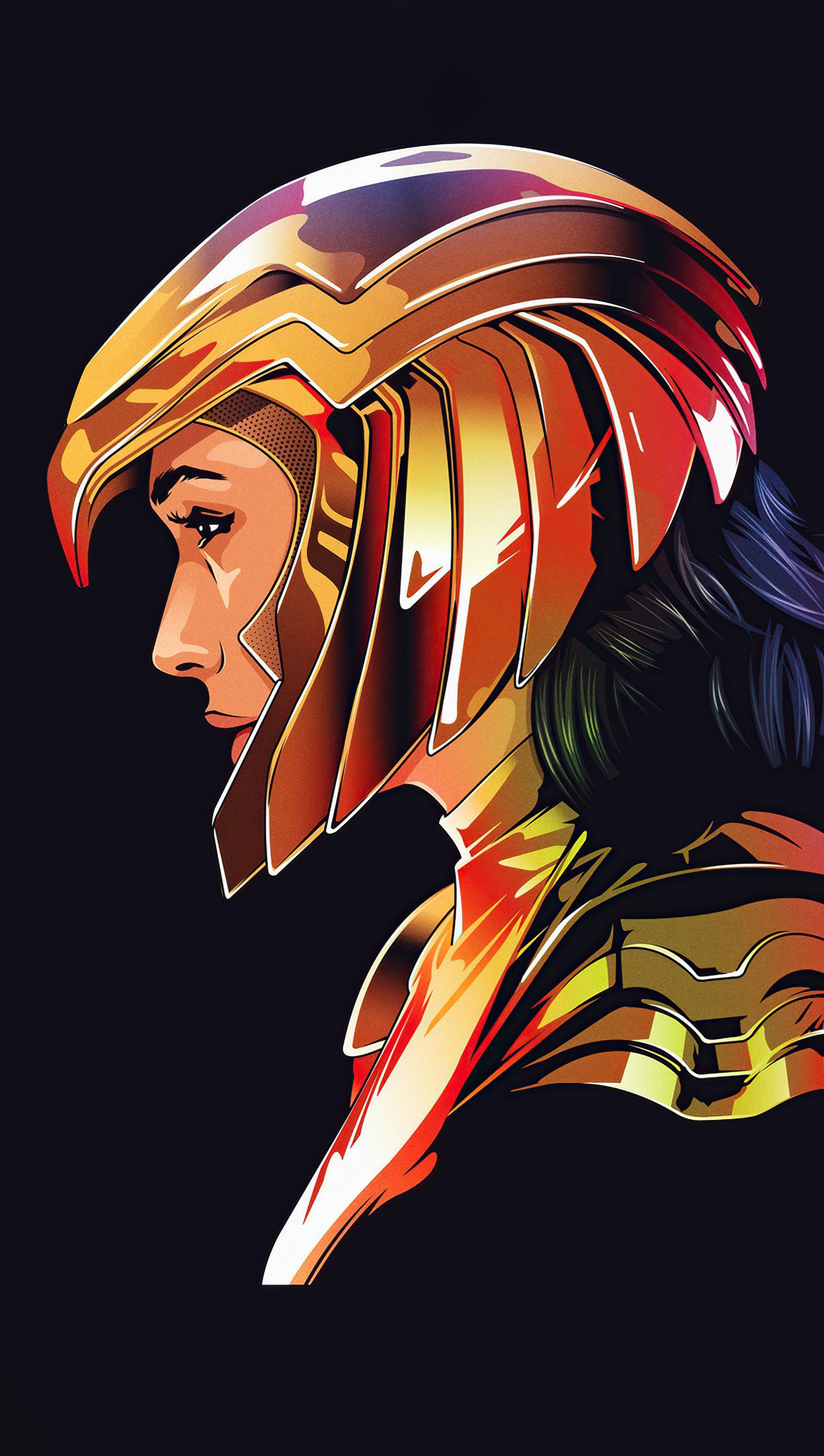 1630x2880 Wonder Woman Minimalist Wallpaper 5k Ultra HD