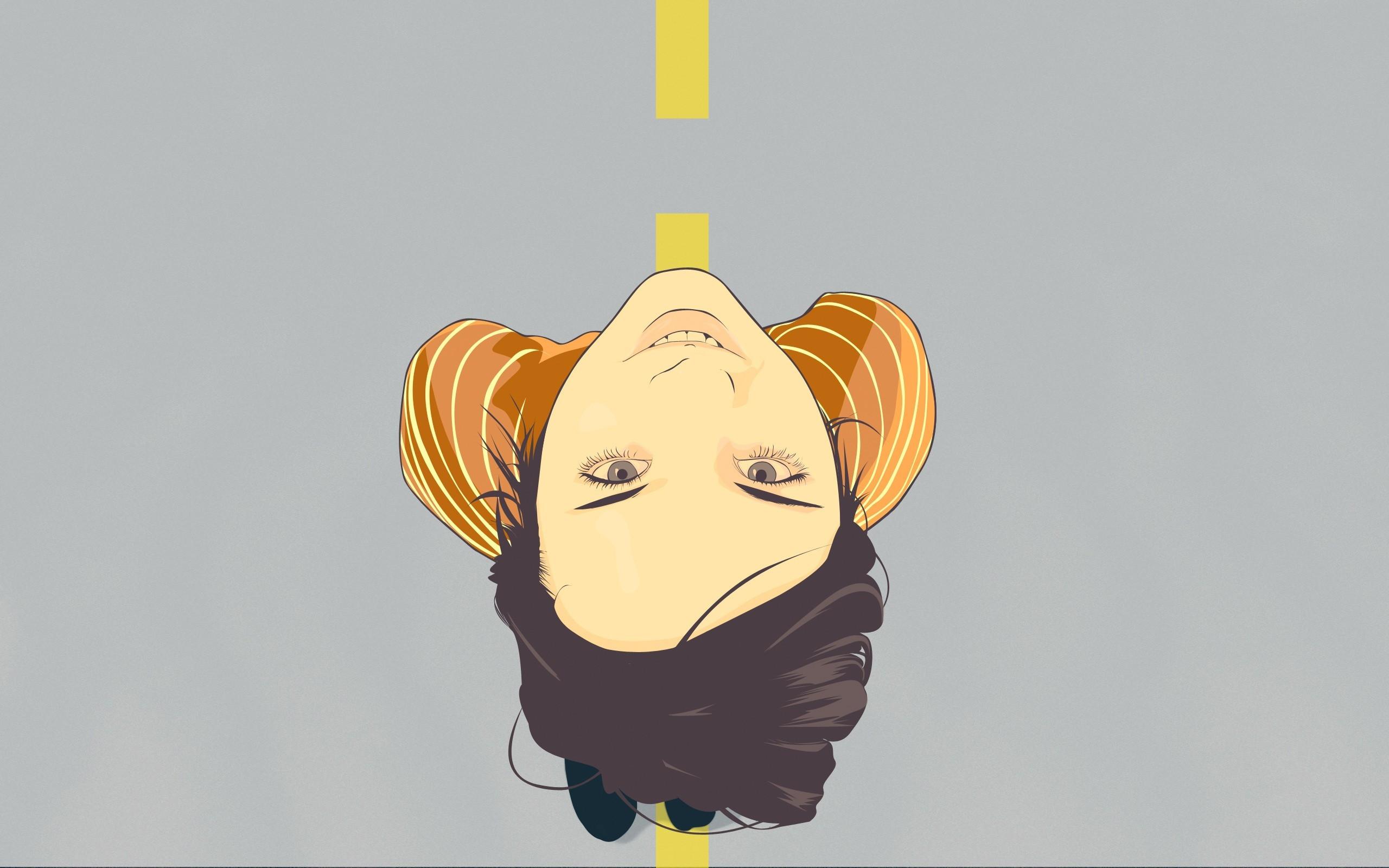 2560x1600 girl, face, minimalist Wallpaper, HD Vector 4K Wallpaper, Image, Photo and Background