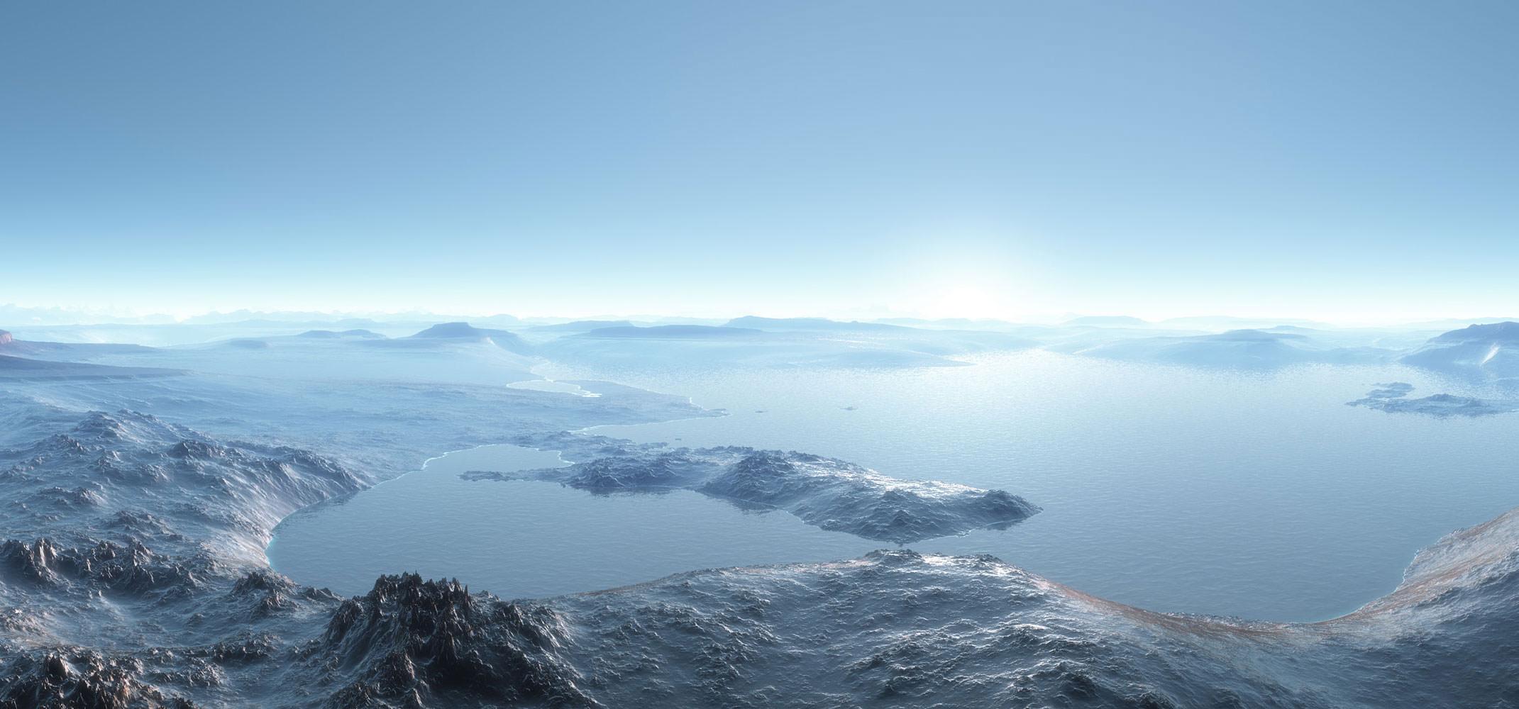 2141x1000 Beautiful Dual Monitors Desktop Wallpaper