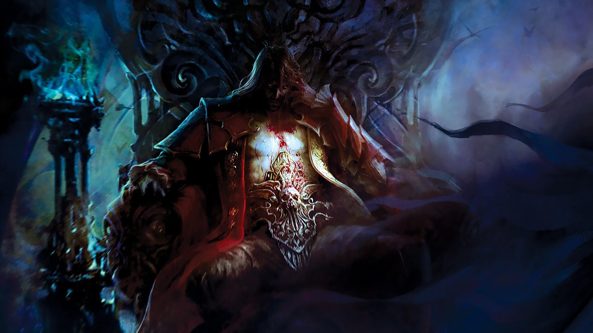 1920x1080 Wallpaper / Castlevania, Castlevania: Lords of Shadow video game art, dark fantasy, throne, video games free download