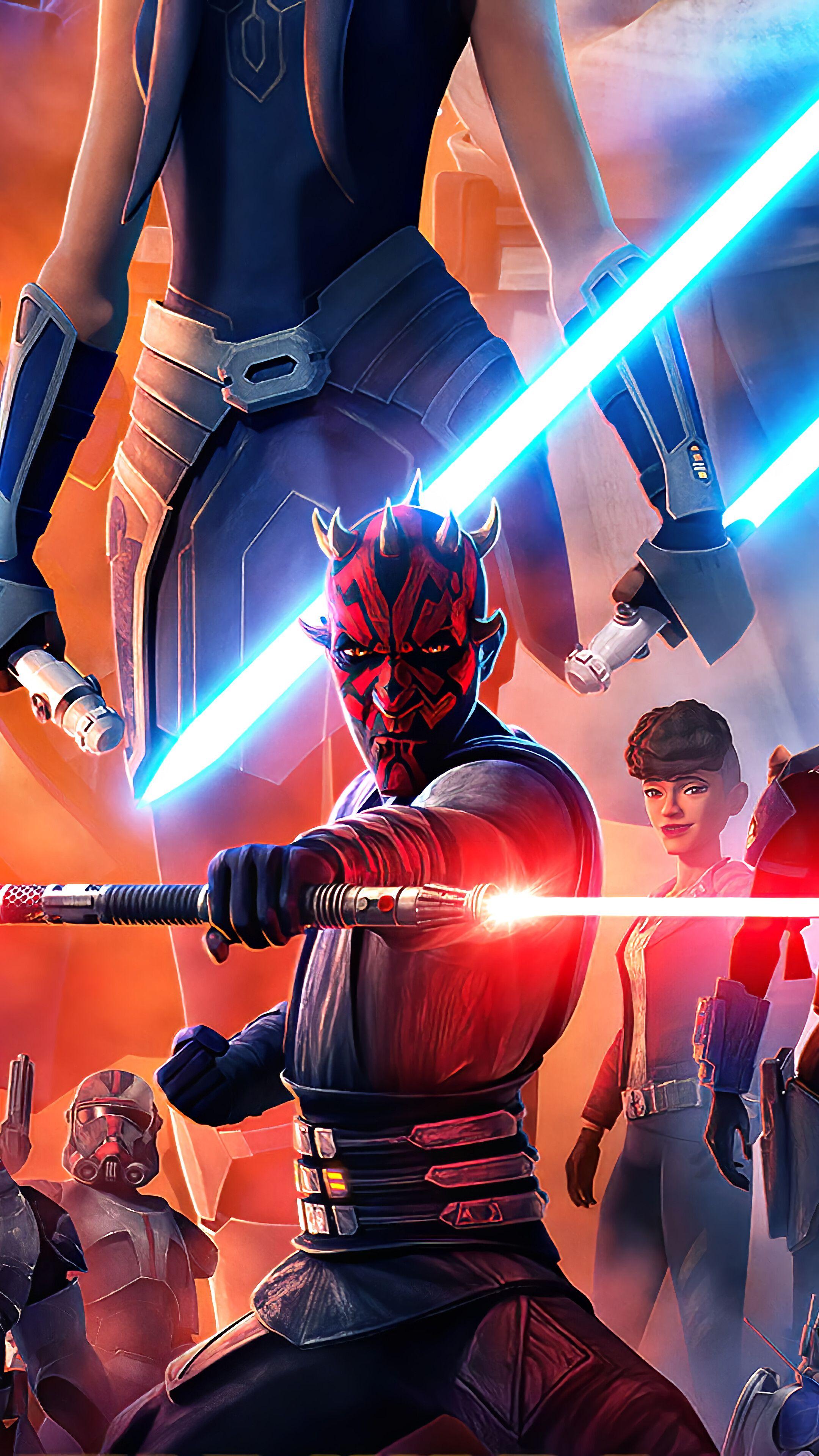2160x3840 Star Wars The Clone Wars Season 7 Wallpaper