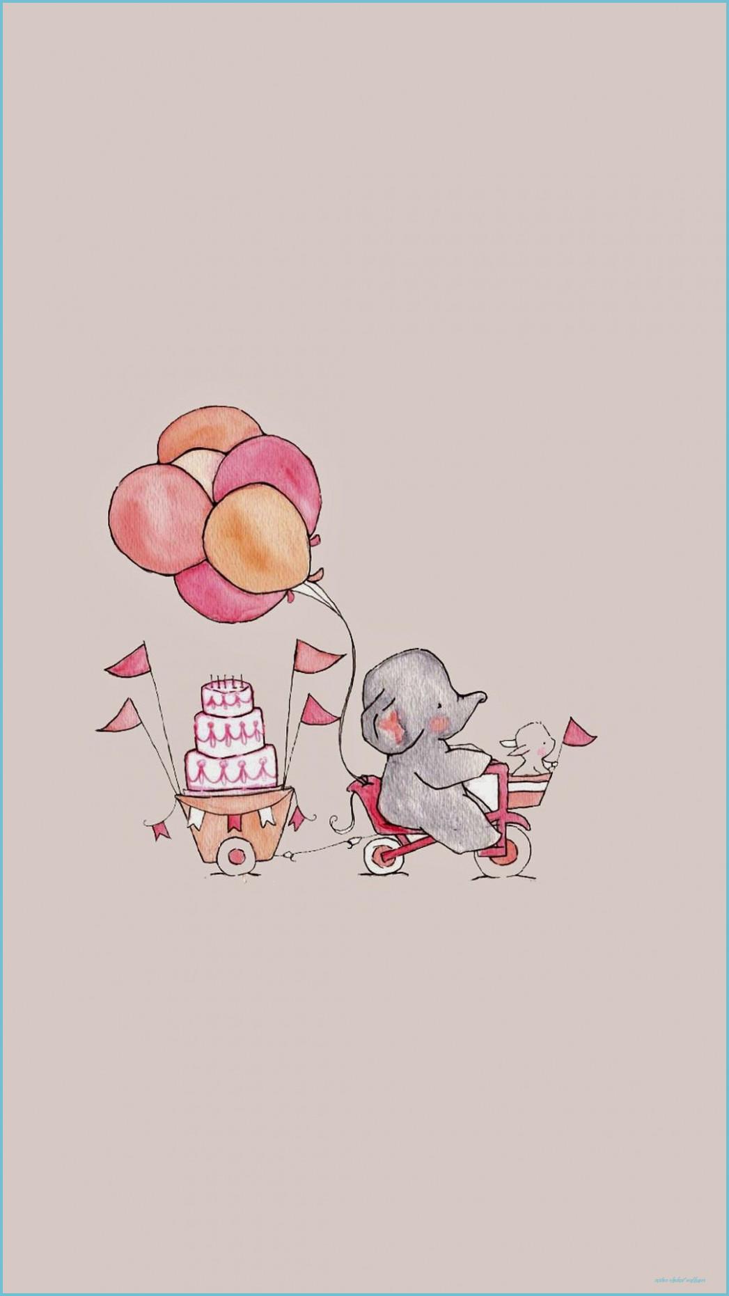 1047x1862 Cute Elephant Aesthetic Wallpaper