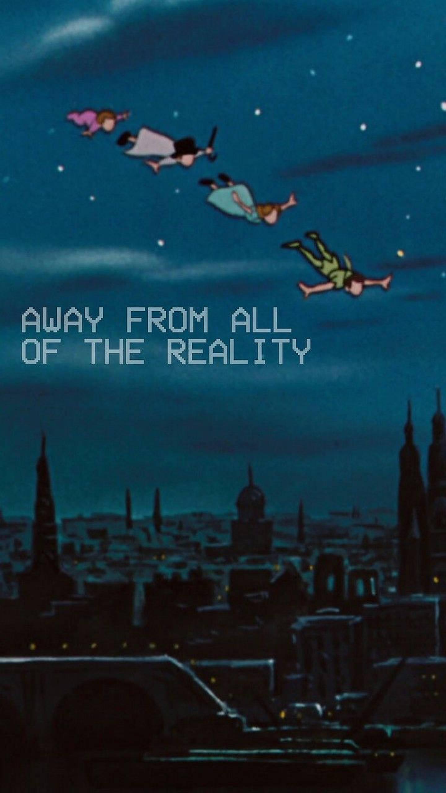 1440x2560 Download Peter Pan Vintage Movie Poster Wallpaper