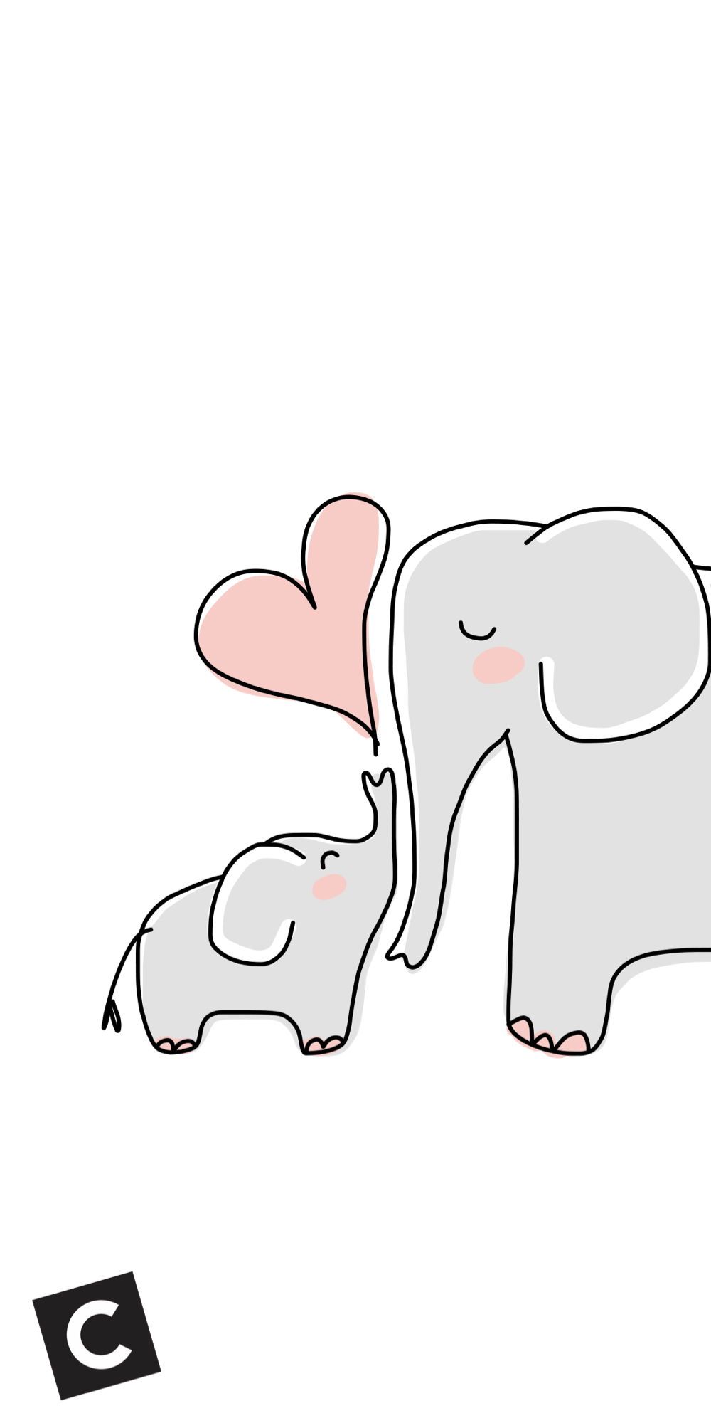 1000x2000 Cute Elephant Art Wallpaper & Background Beautiful Best Available For Download Cute Elephant Art Photo Free On Zicxa.com Image