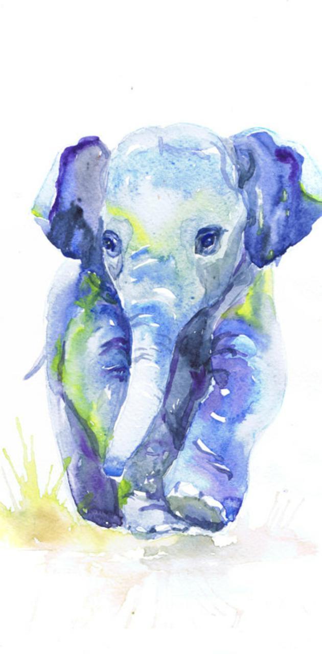 630x1280 Baby Elephant wallpaper