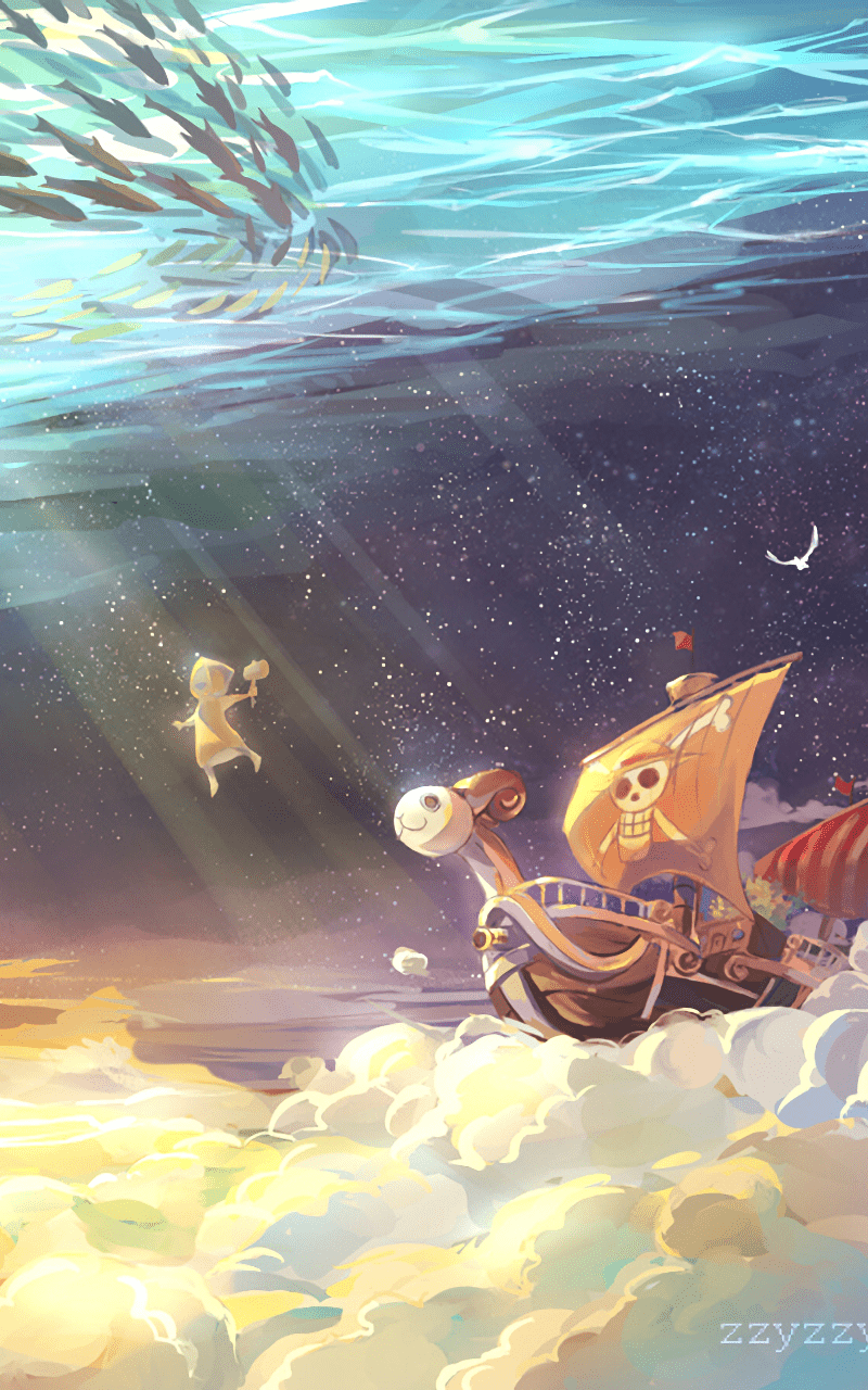 800x1280 Wallpaper / Anime One Piece Phone Wallpaper, Underwater, Going Merry (One Piece), 800x1280 free download