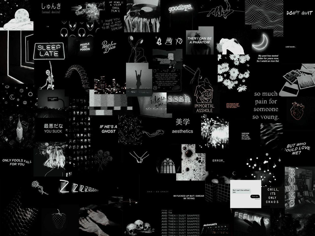 Grunge Aesthetic  Black  Desktop  Wallpapers  Top Free 