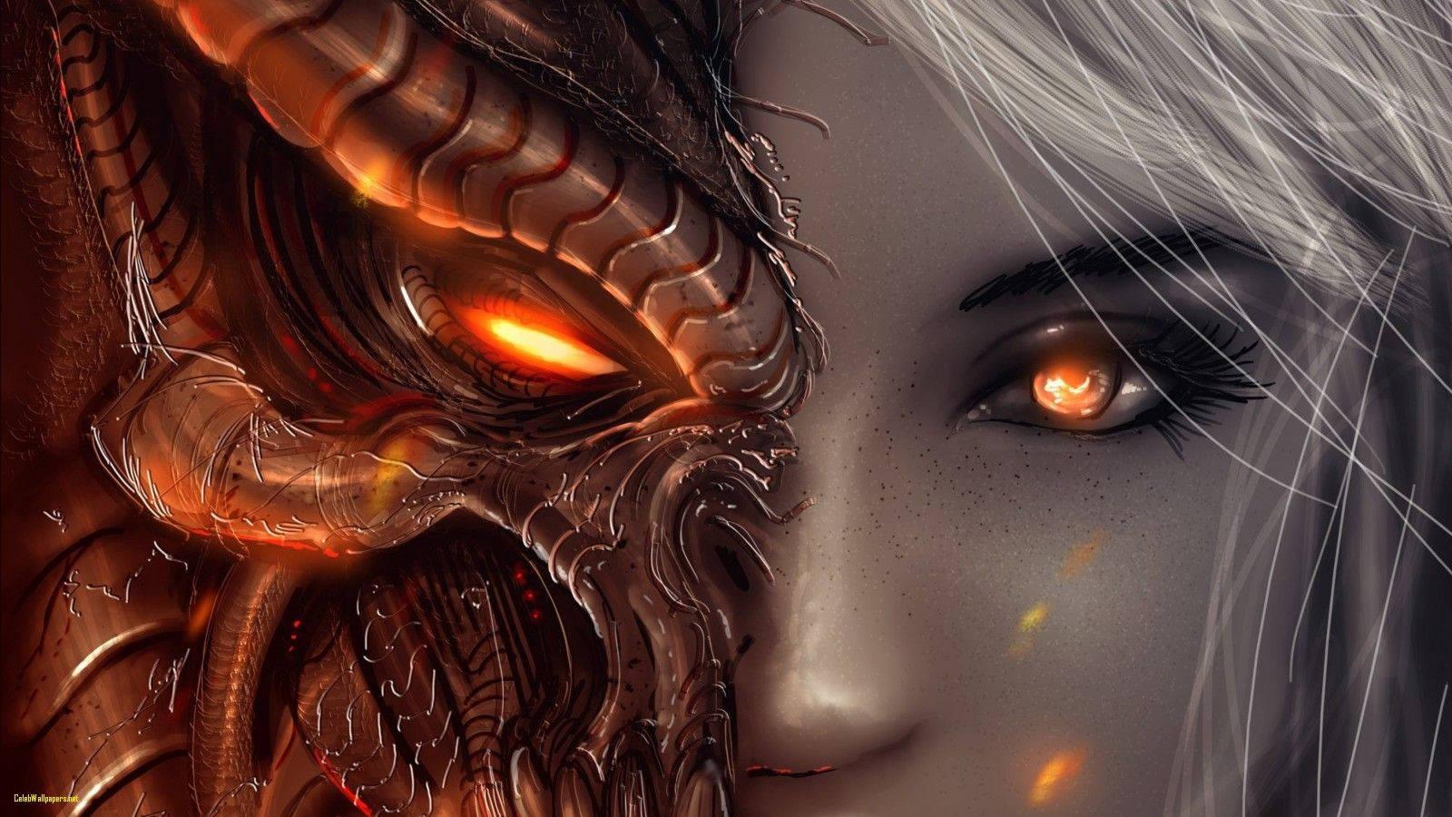 1600x900 Download Diablo 3 Demon Face Wallpaper