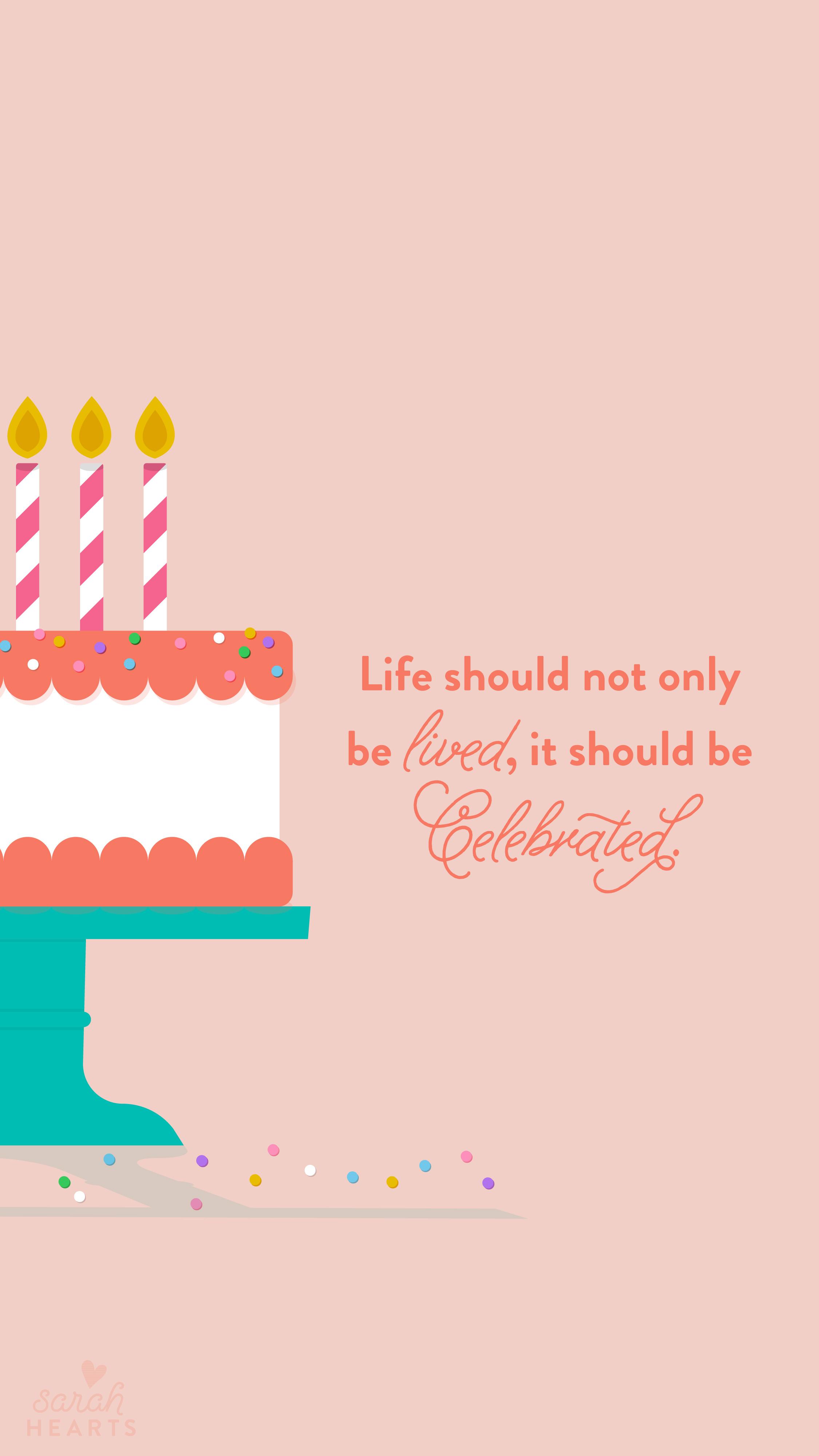 2250x4000 July 2016 Birthday Cake Calendar Wallpaper