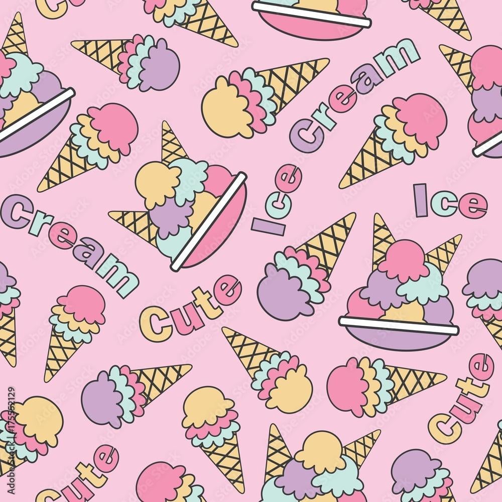 Cute Pink Ice Cream Wallpapers Top Free Cute Pink Ice Cream