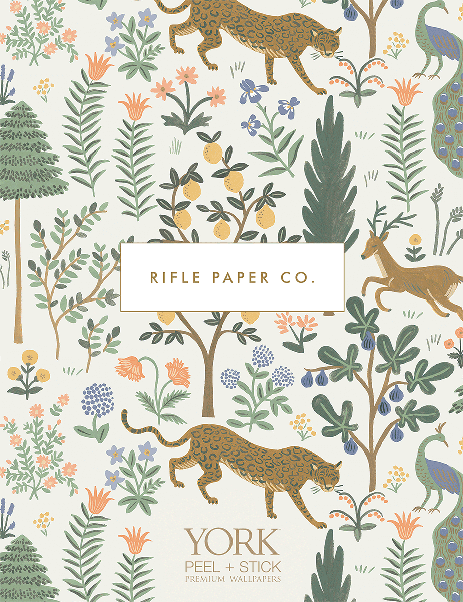 924x1200 Rifle Paper Co. Strawberry Fields Peel & Stick Wallpaper Mural