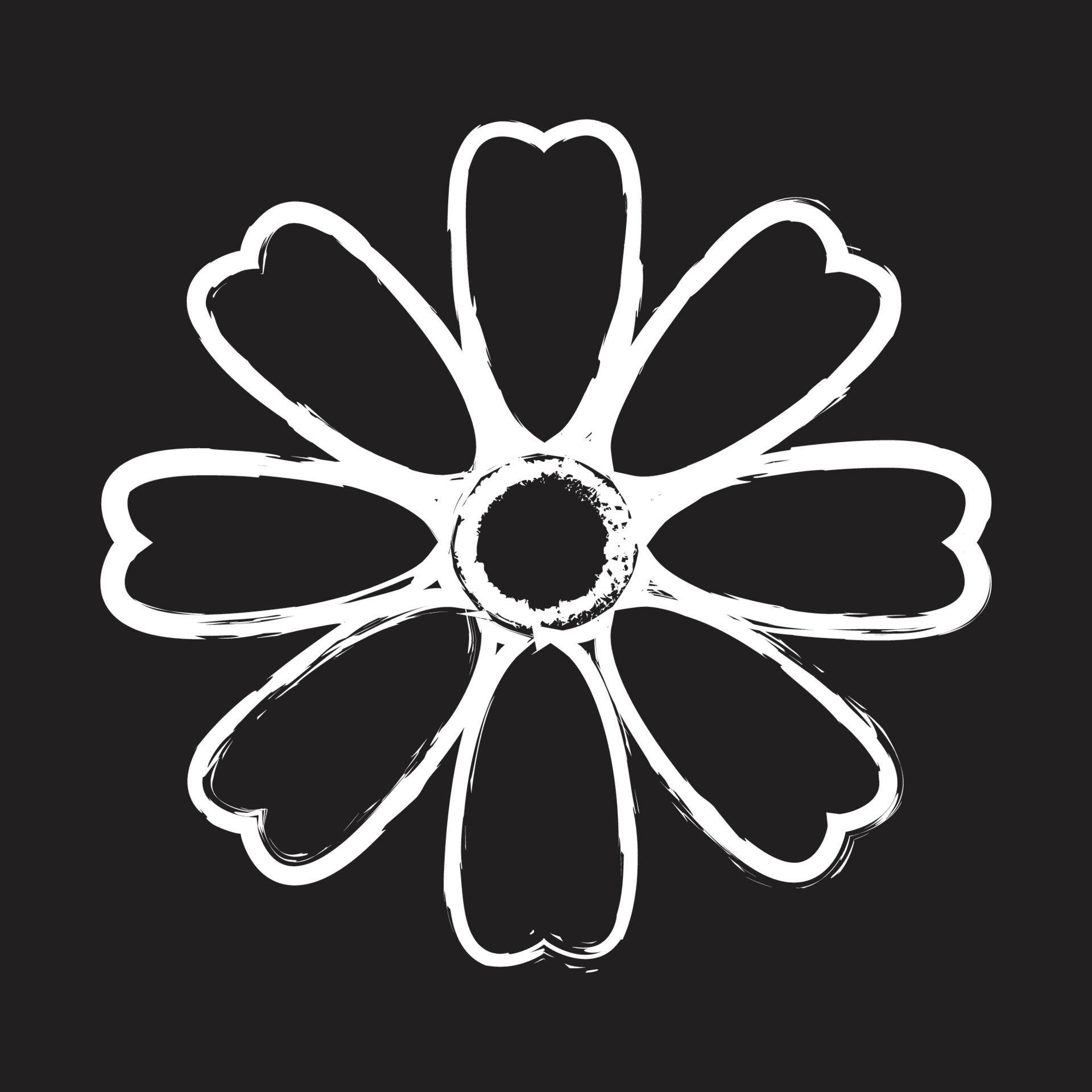 1920x1920 flower logo outside the circle with can be used for community logos, company logos, wallpaper, banners, pamphlets, and others