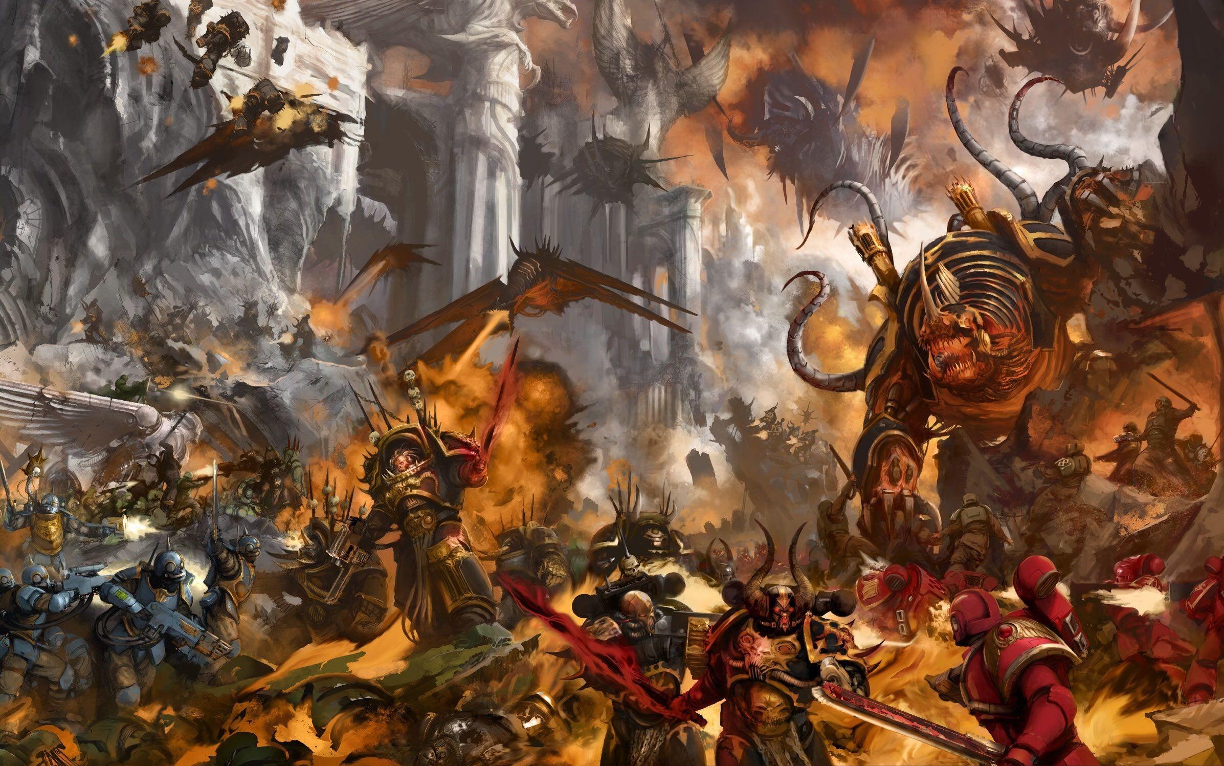 2393x1497 Full HD Blood Angels wallpaper